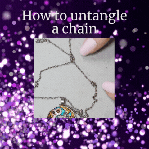 How to untangle a necklace chain