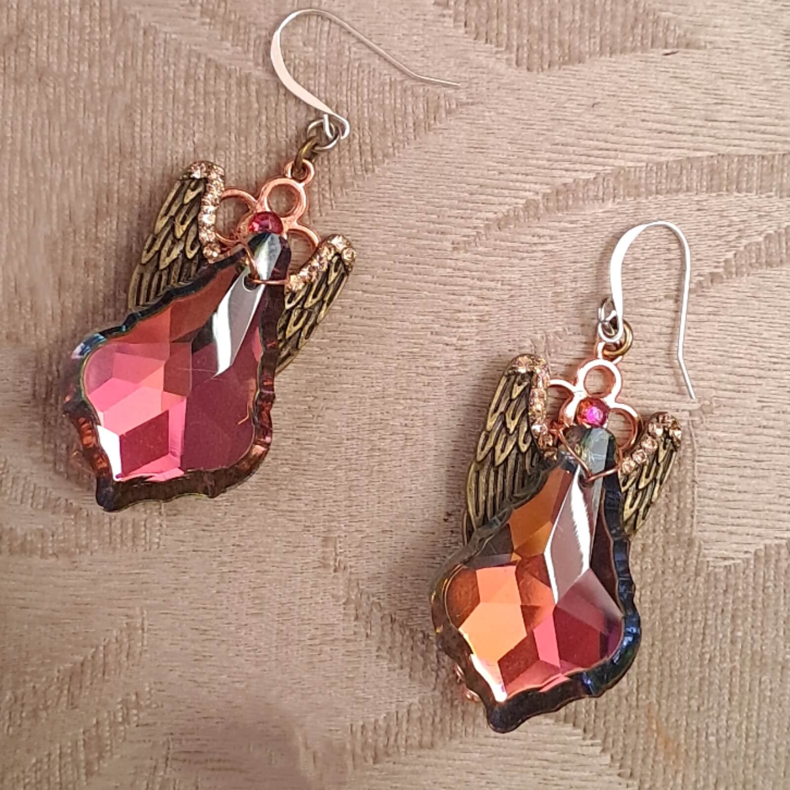 Sparkling Statement Crystal Wing Earrings