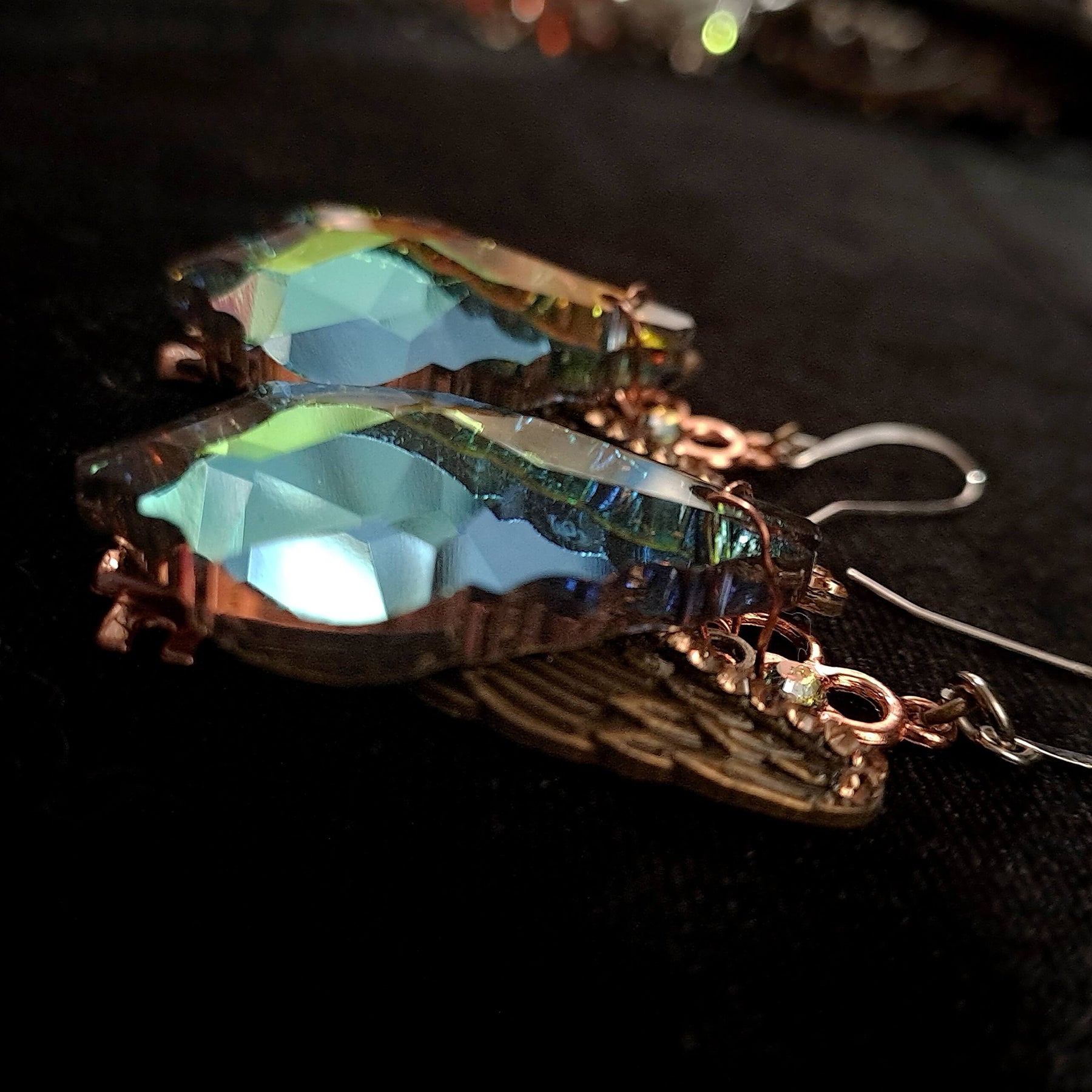 Sparkling Statement Crystal Wing Earrings
