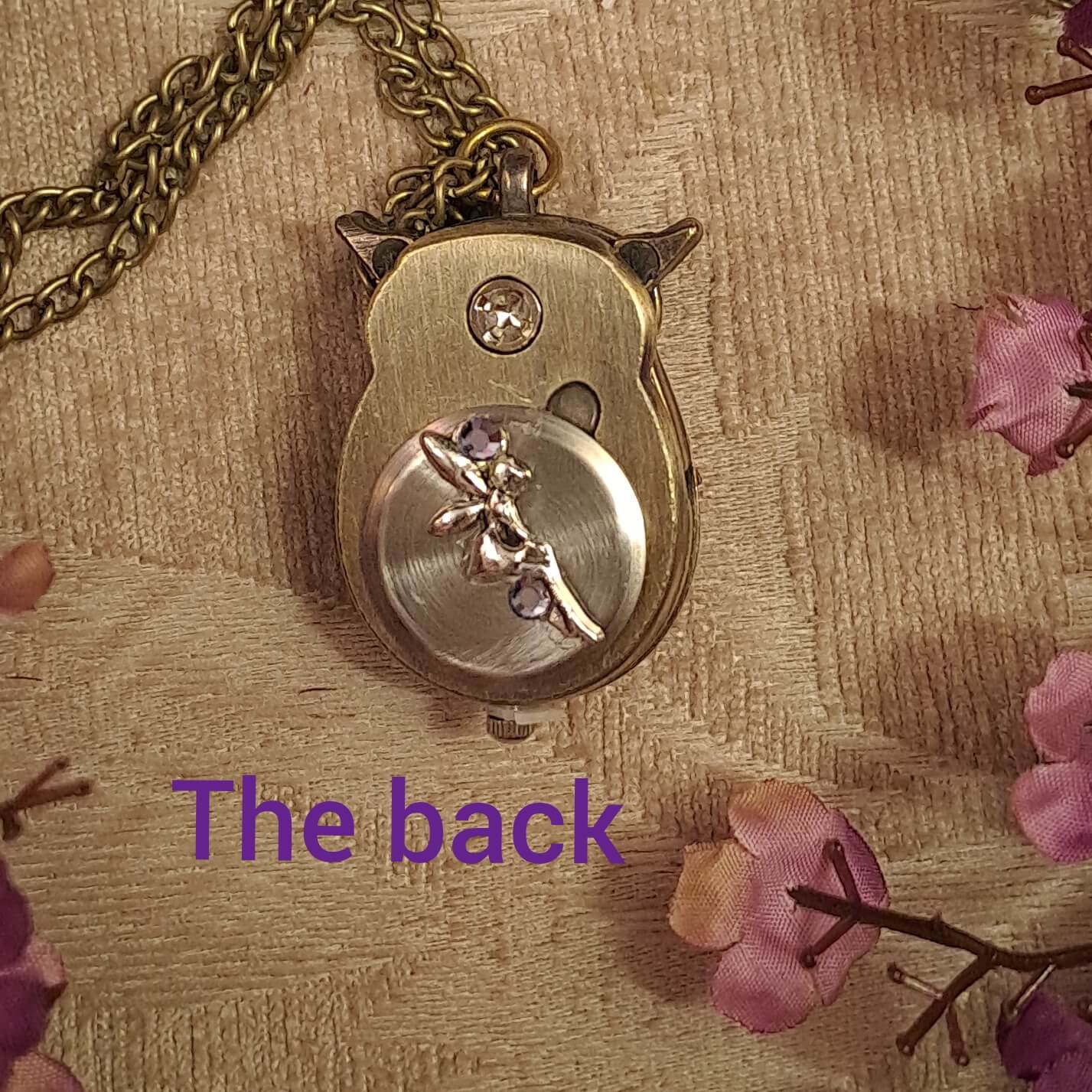 Owl Turtle Purple Watch Necklace