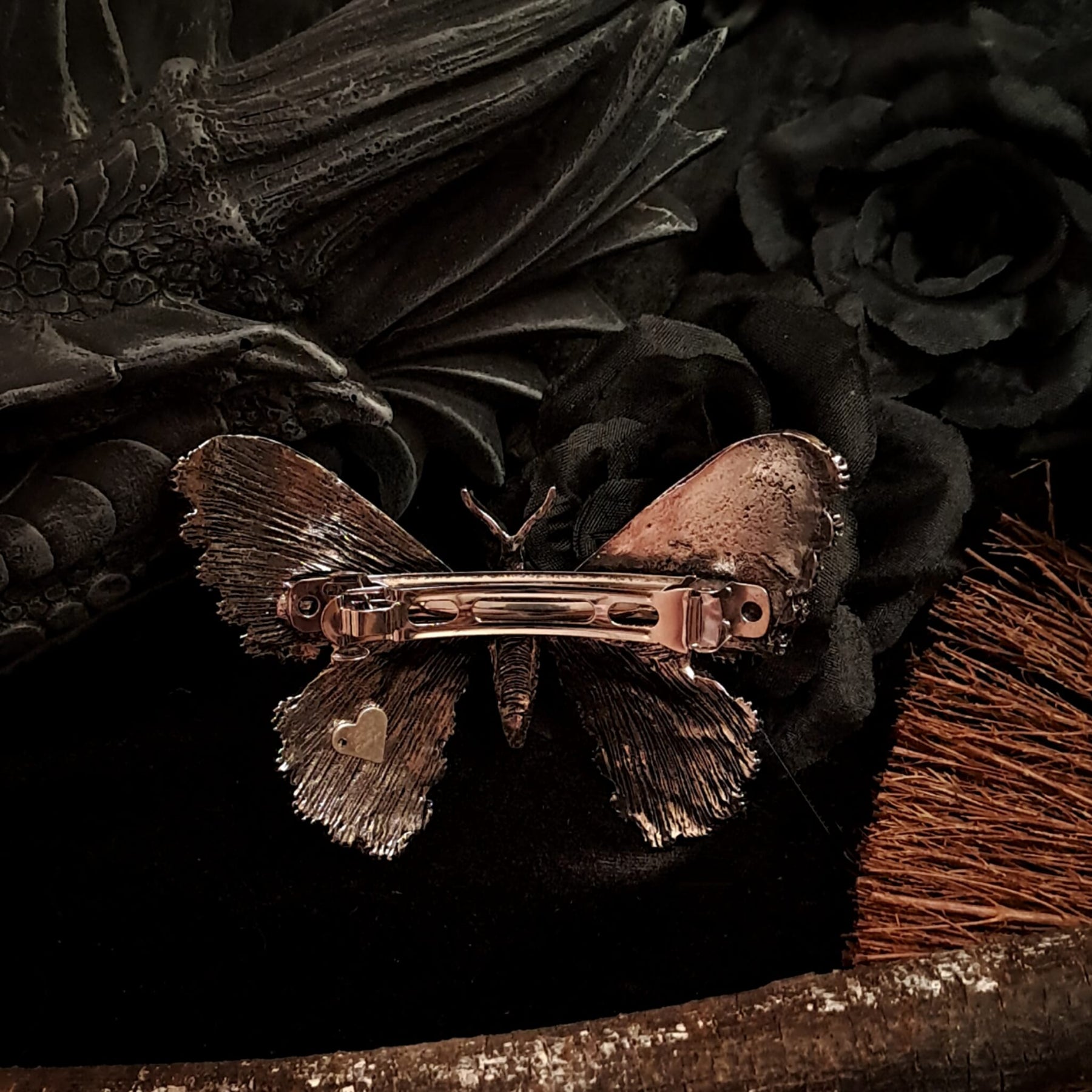 Large Butterfly Crystal Hair Clip Barrette