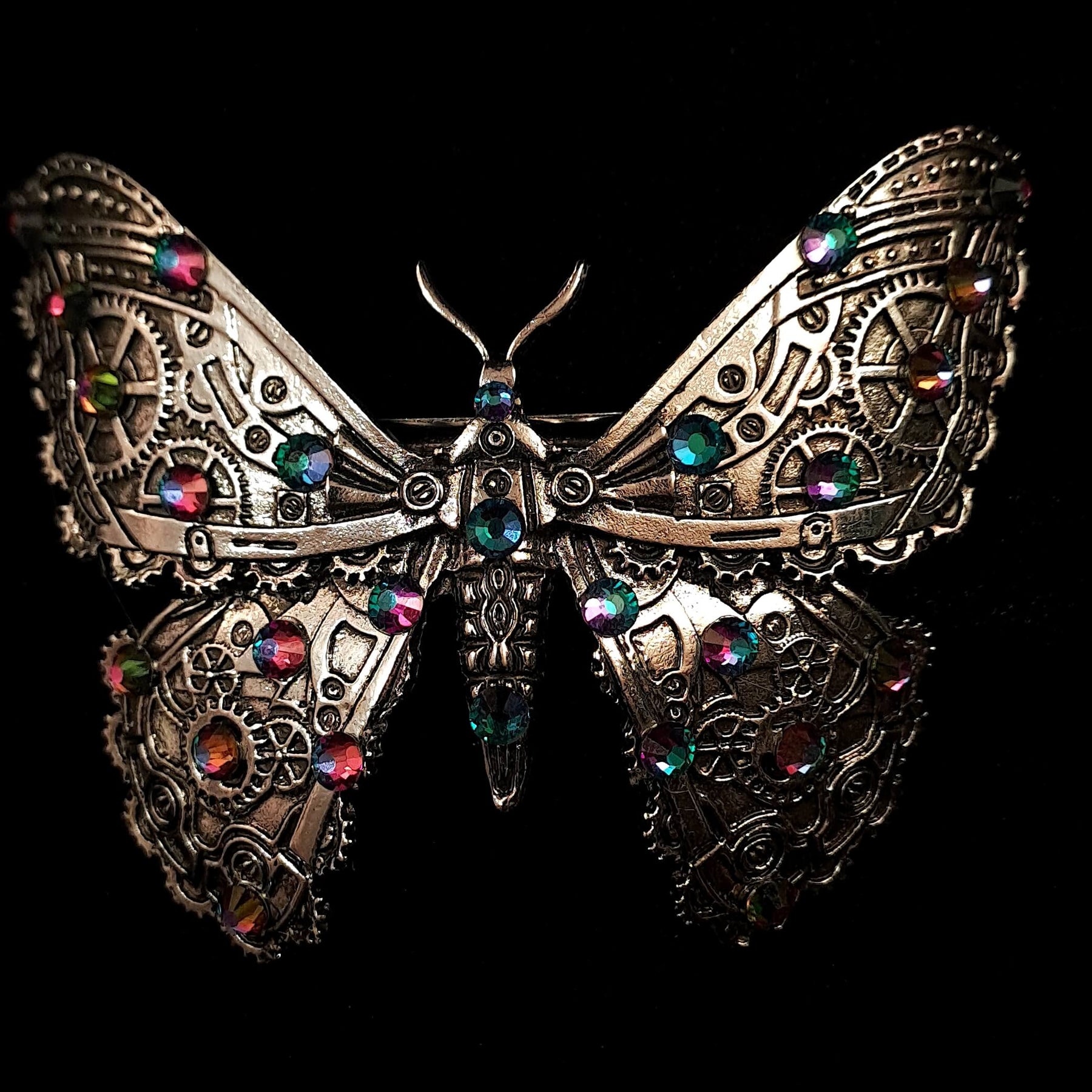 Large Butterfly Crystal Hair Clip Barrette