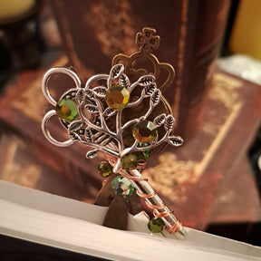 Old World Antiqued Crystal Bookmark