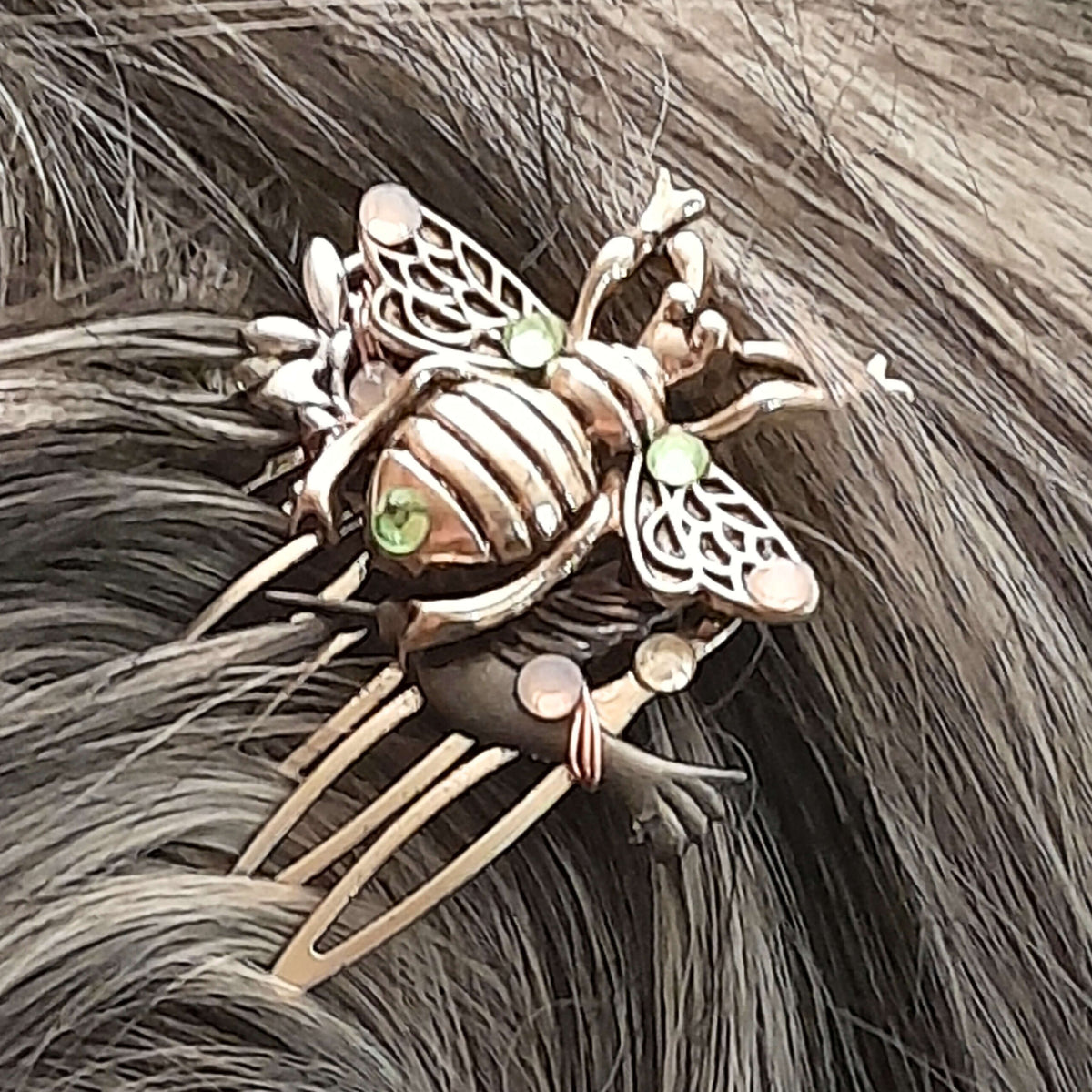 Bee Hummingbird Fairy Fantasy Hair Comb