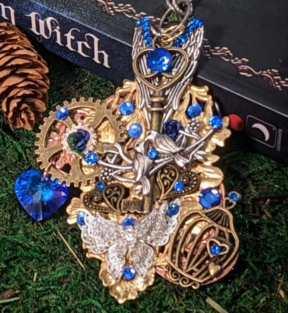 Blue Crystal Fantasy Necklace