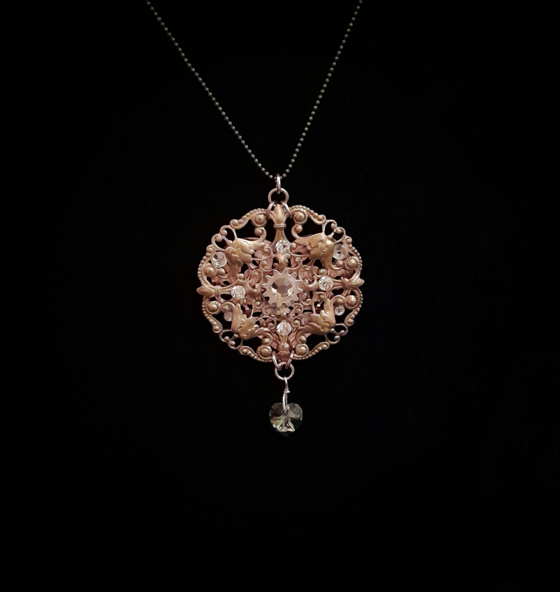 Victorian Heart Necklace - Mothers Day