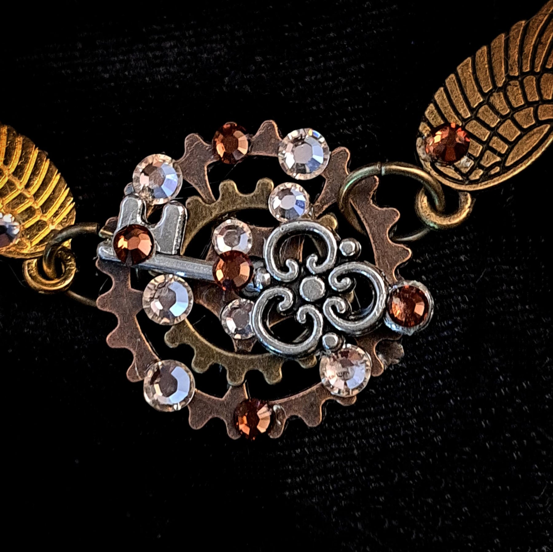 Fantasy Clock and Gears Bracelet