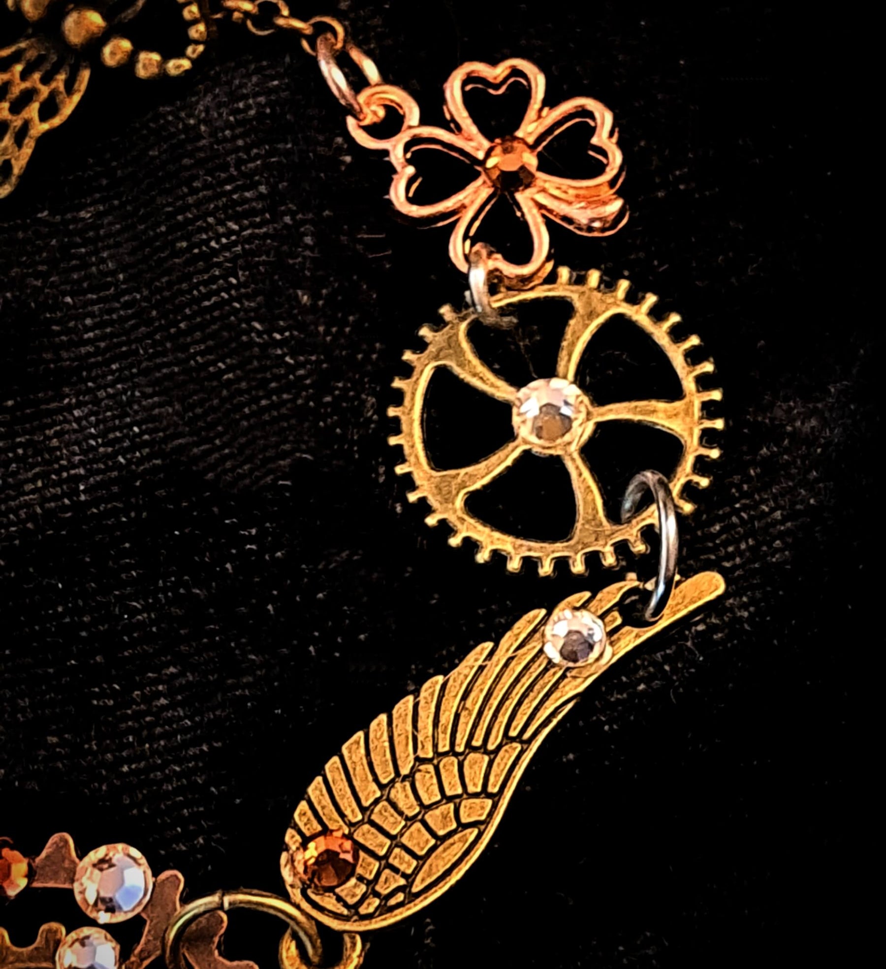 Fantasy Clock and Gears Bracelet