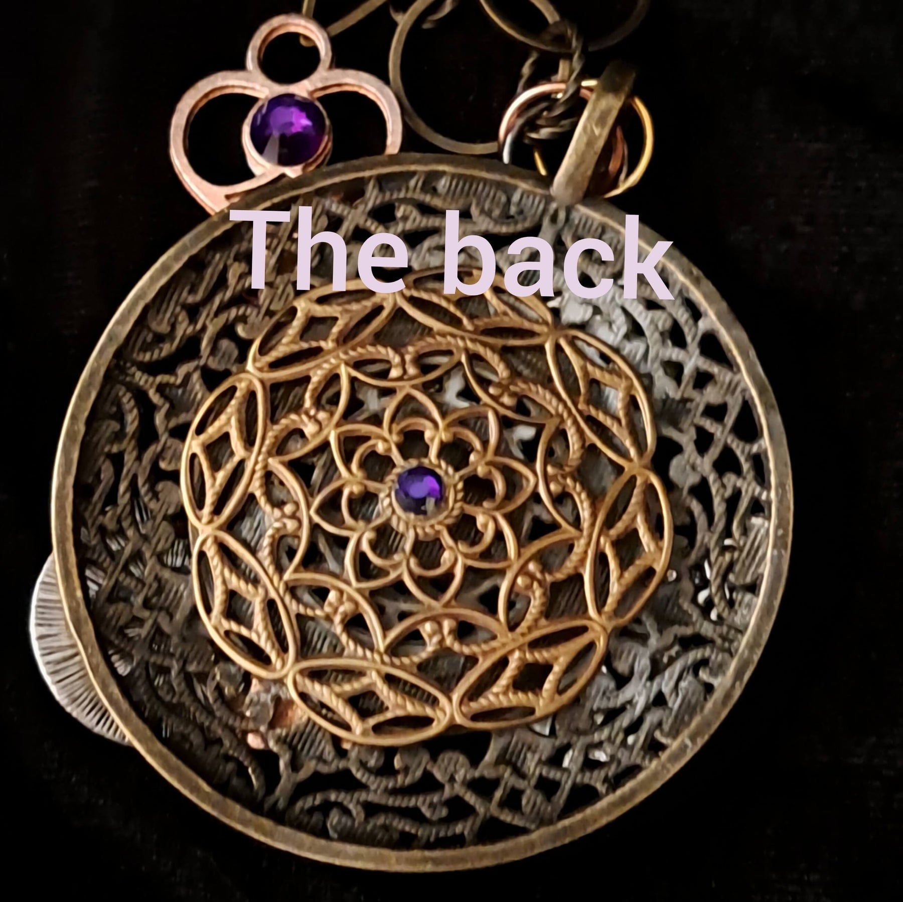 Fantasy Magical Round Filigree Necklace