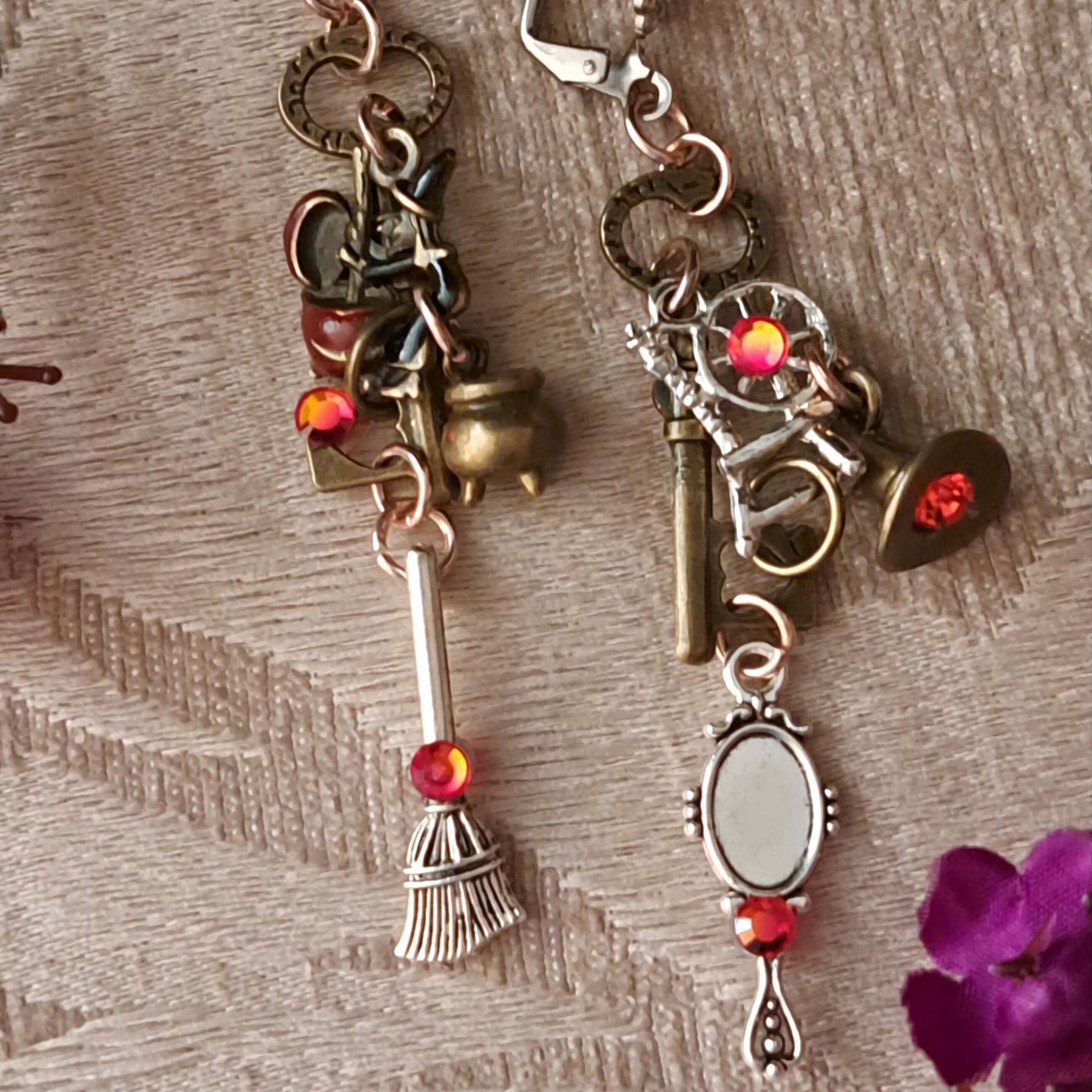 Witchy Fantasy Dangle Earrings