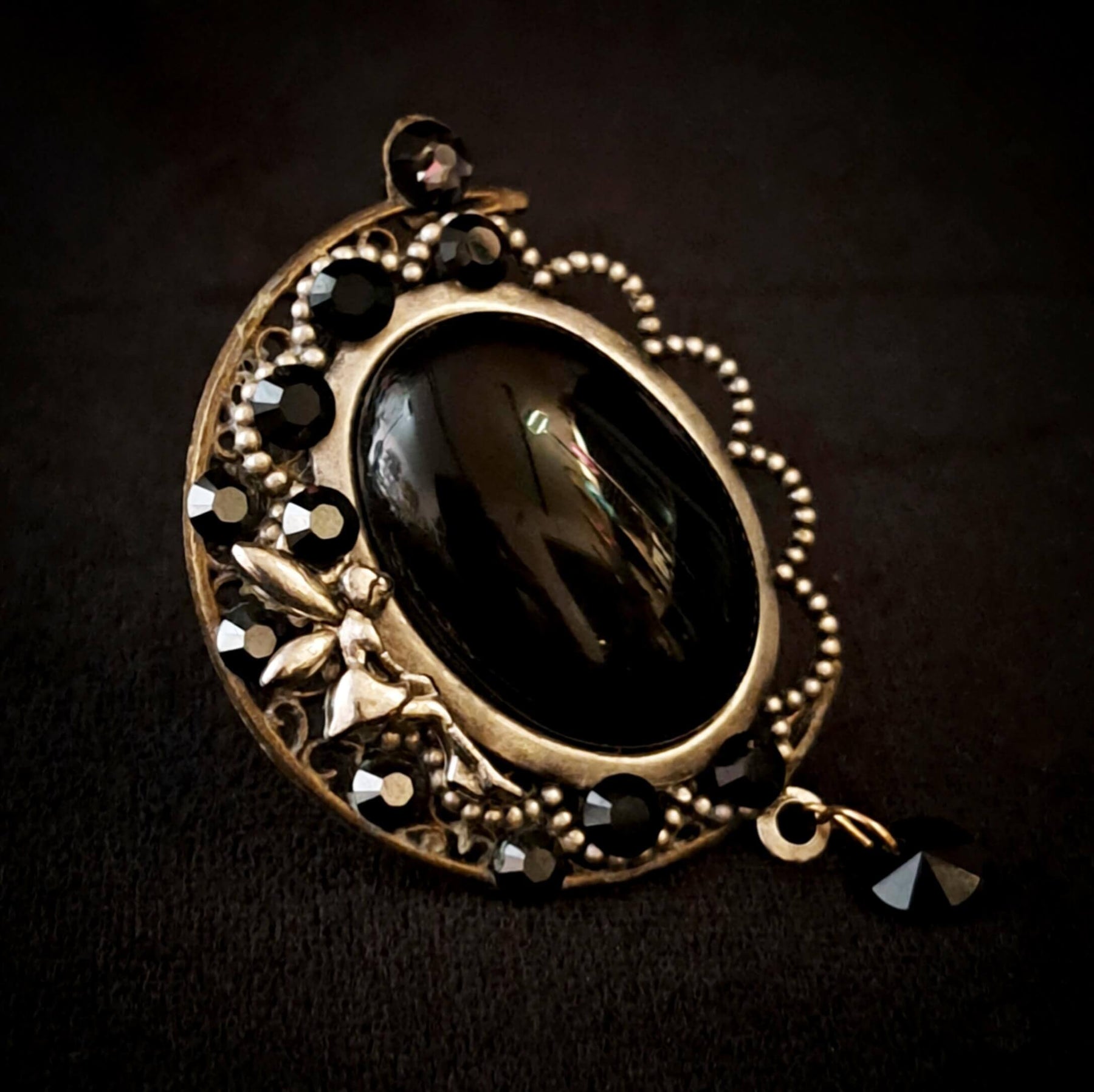 Black Moon Fantasy Adjustable Ring
