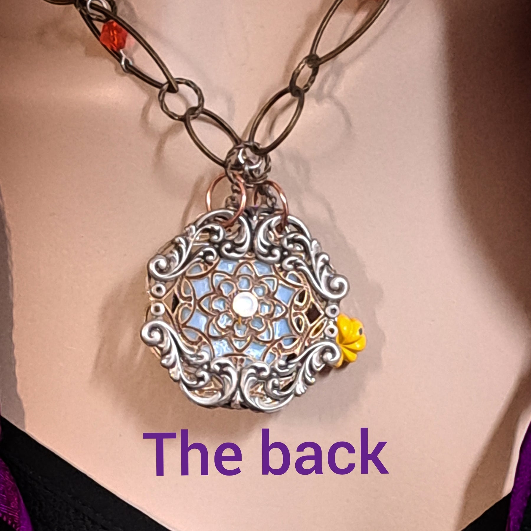 Hummingbird White Opal Fantasy Necklace