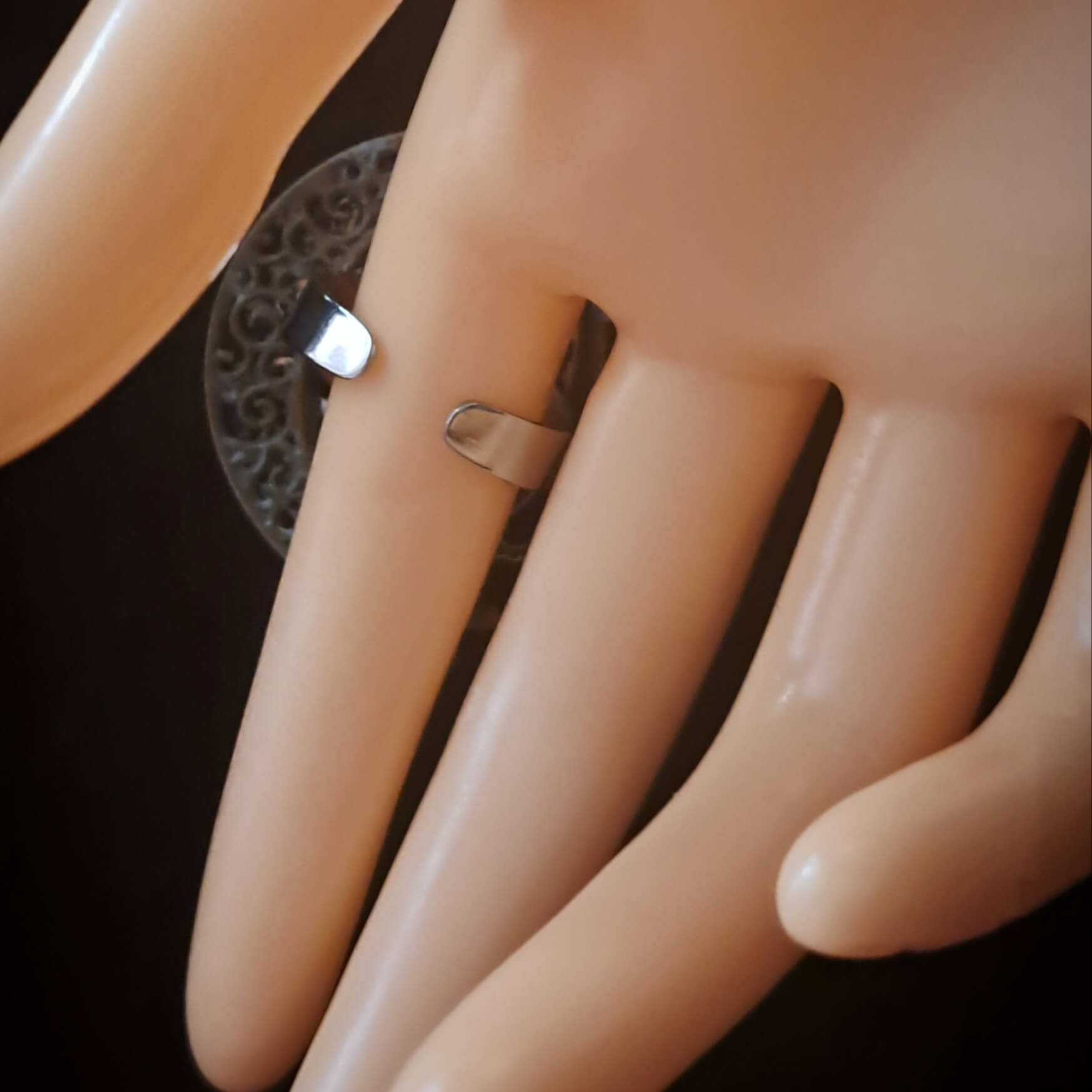 Black Moon Fantasy Adjustable Ring