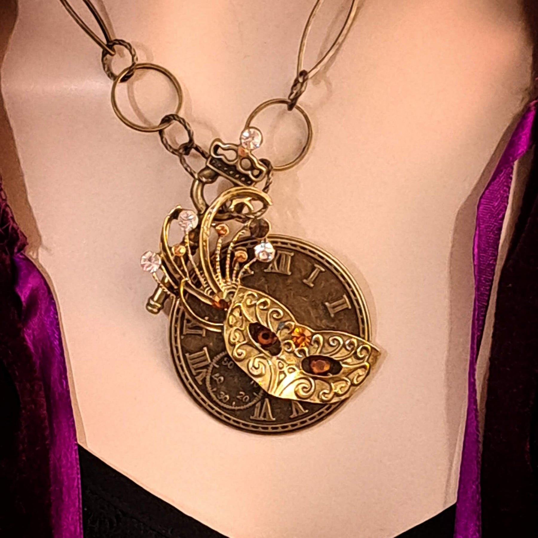 Masquerade Fantasy Mask necklace