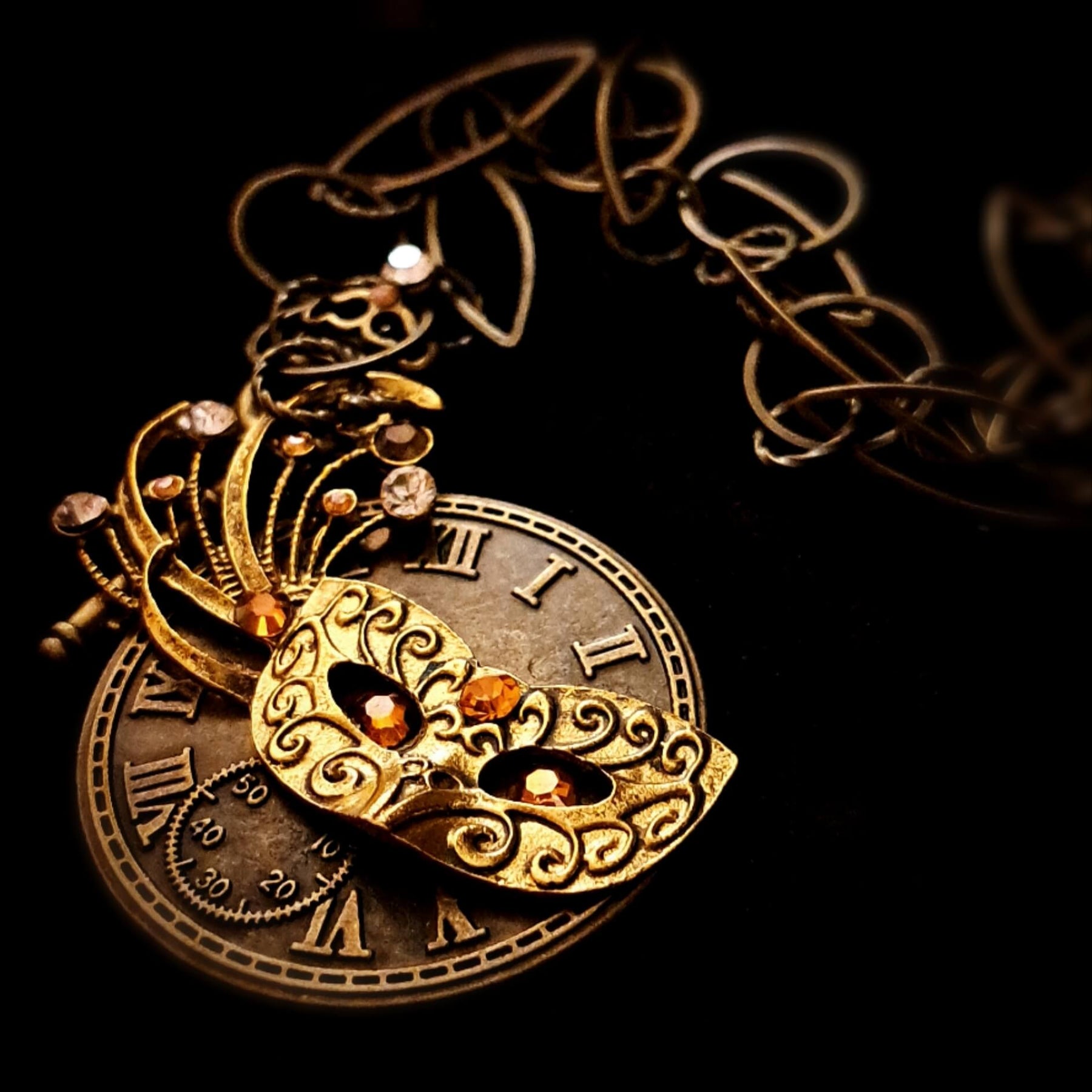 Masquerade Fantasy Mask necklace