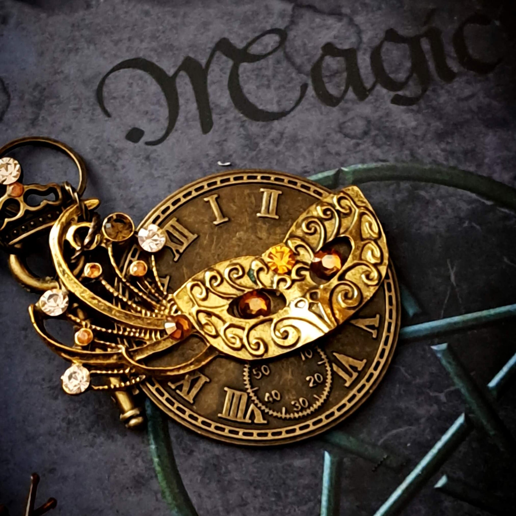Masquerade Fantasy Mask necklace