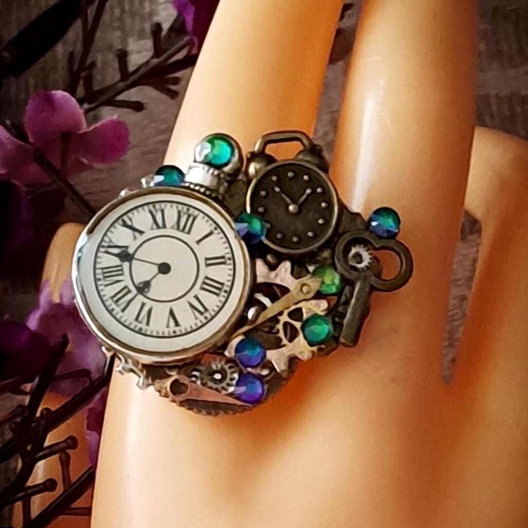 Clock and Gears Fantasy Ring