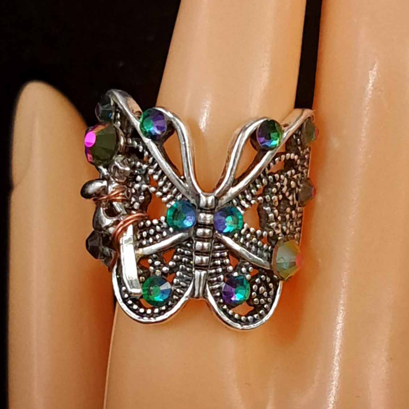 Butterfly Crystal Fairy Ring - Size 8