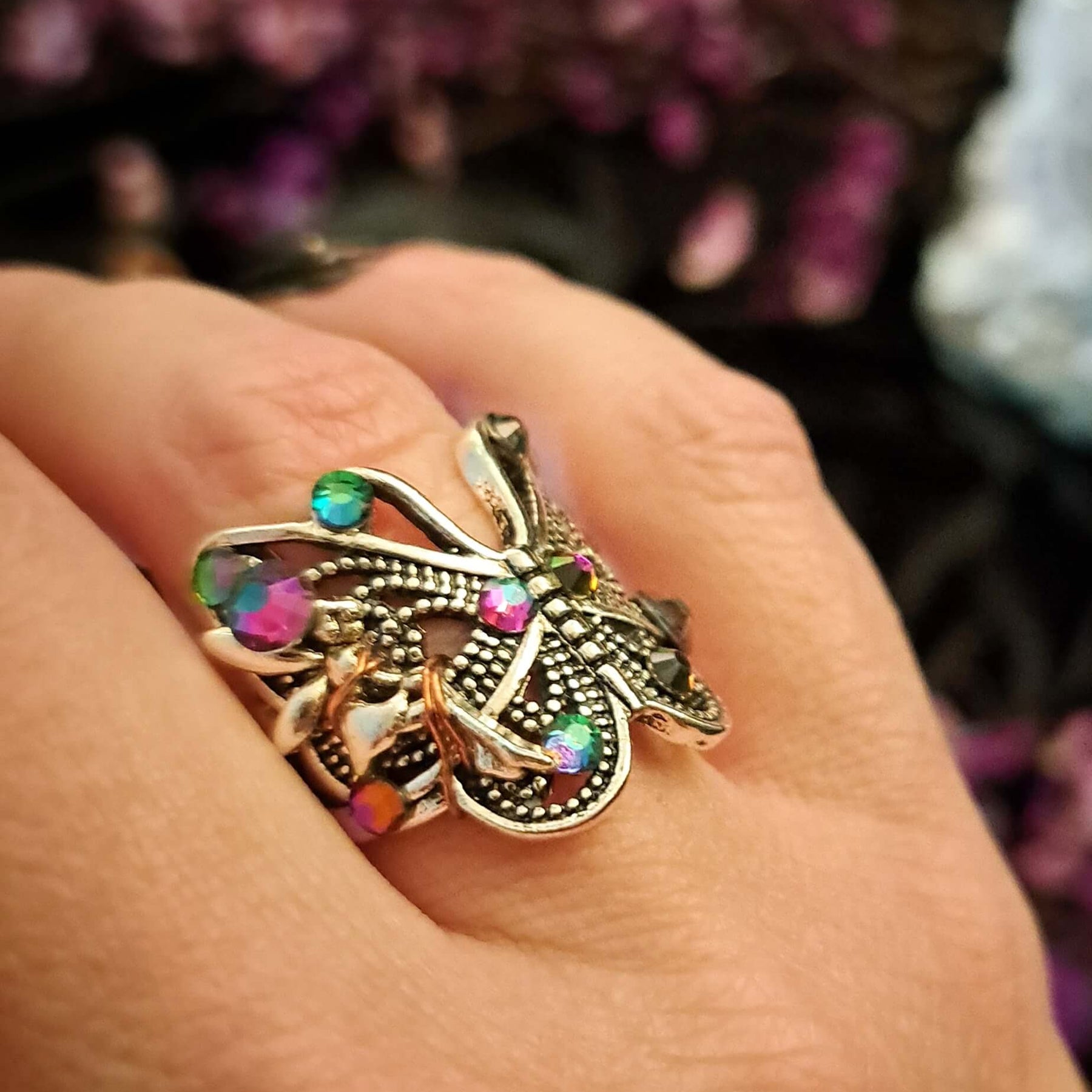 Butterfly Crystal Fairy Ring - Size 8