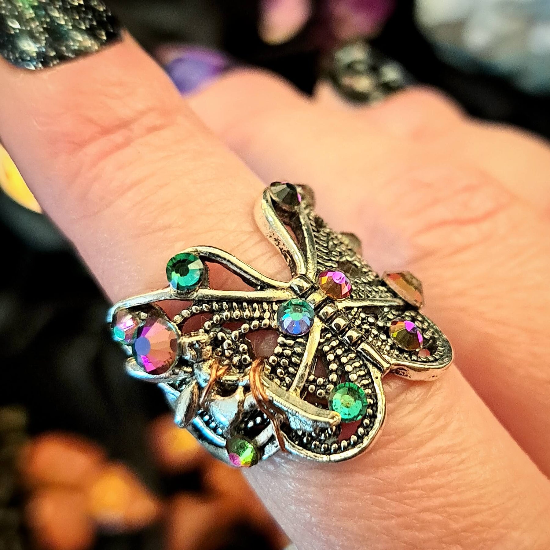 Butterfly Crystal Fairy Ring - Size 8