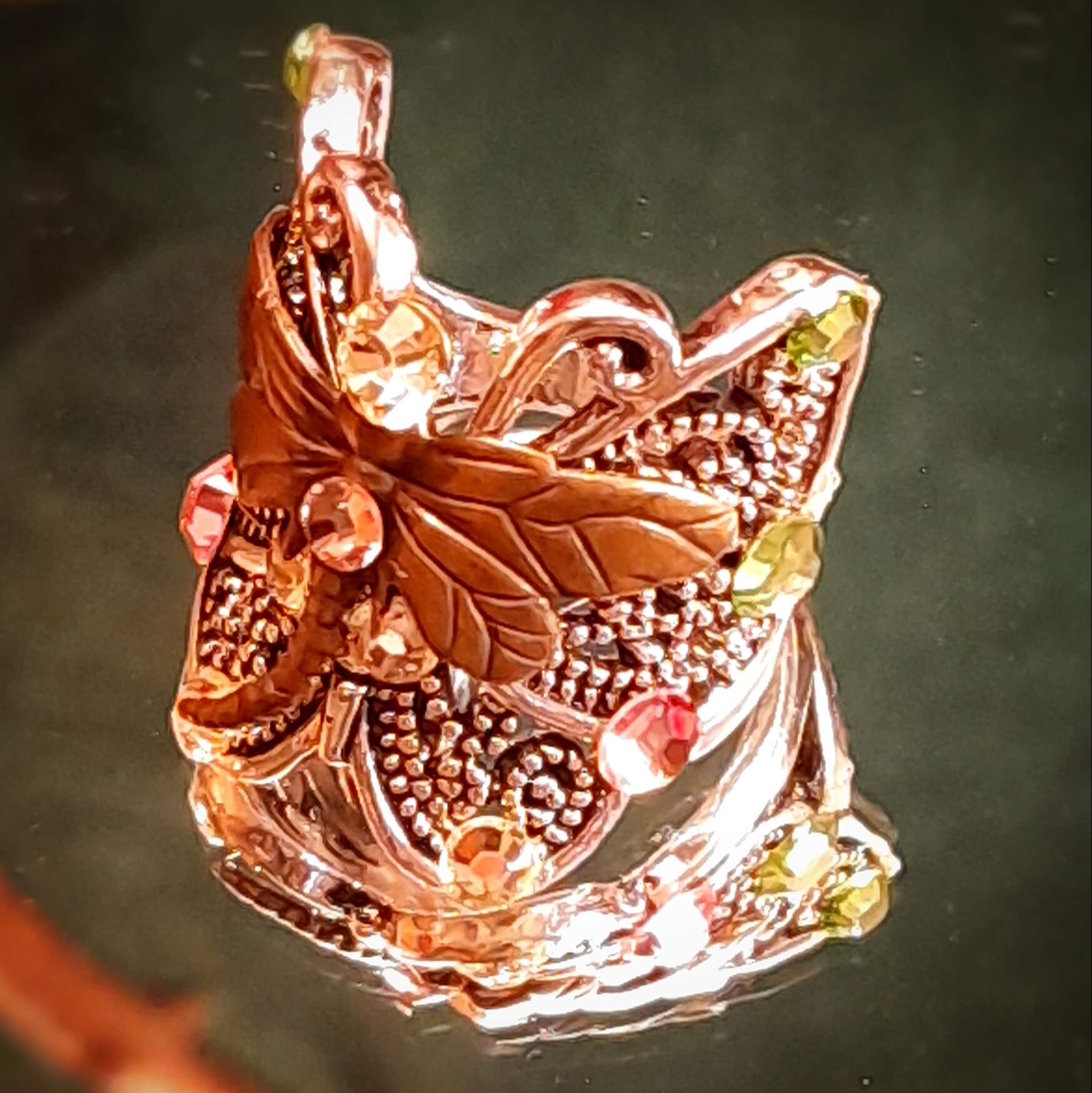 Butterfly Dragonfly Nature Ring Size 5.5