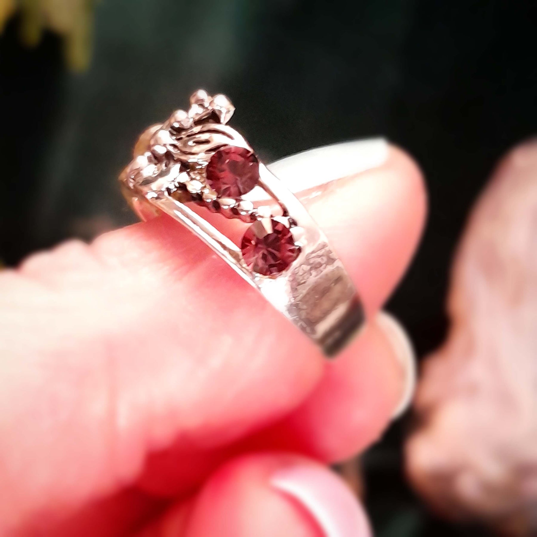 Butterfly Amethyst Purple Ring Size 9