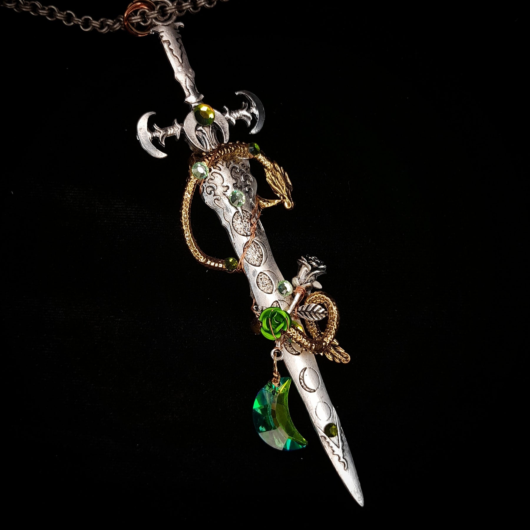 Sword Dragon Fantasy Necklace