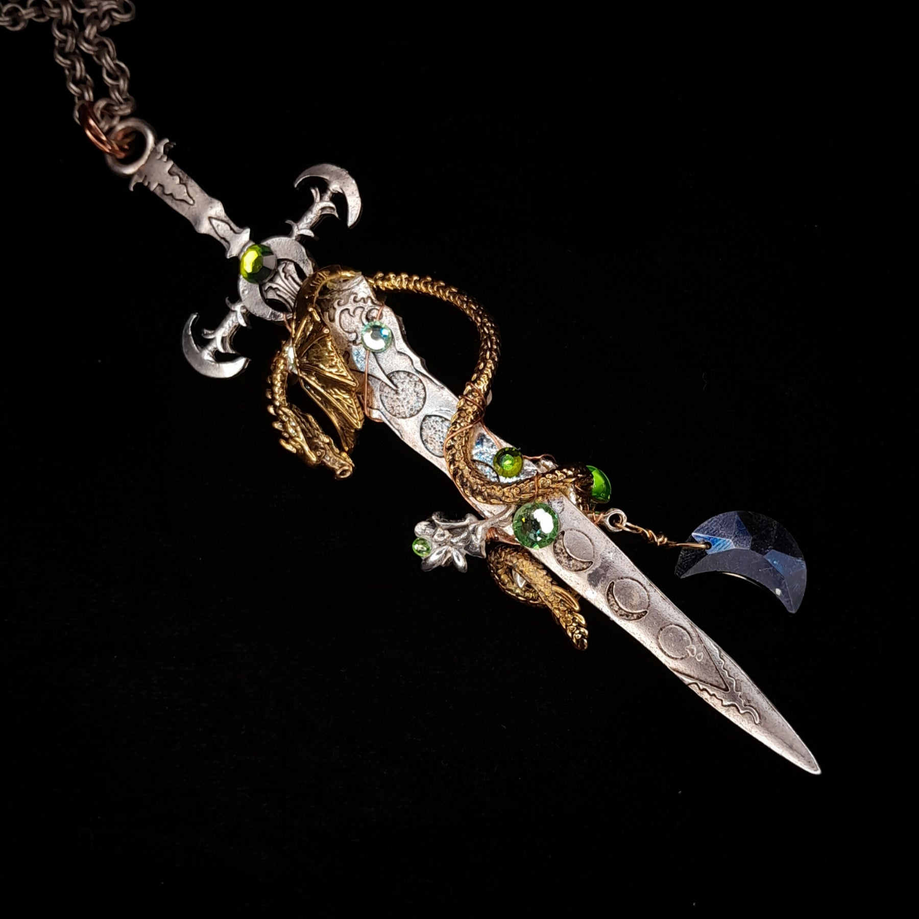Sword Dragon Fantasy Necklace