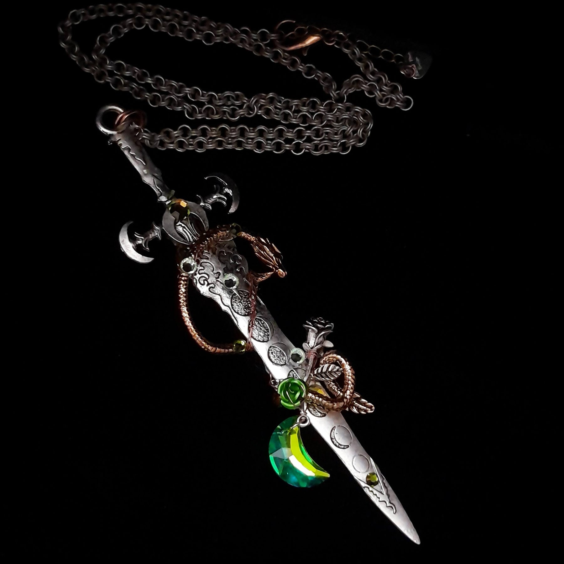 Sword Dragon Fantasy Necklace