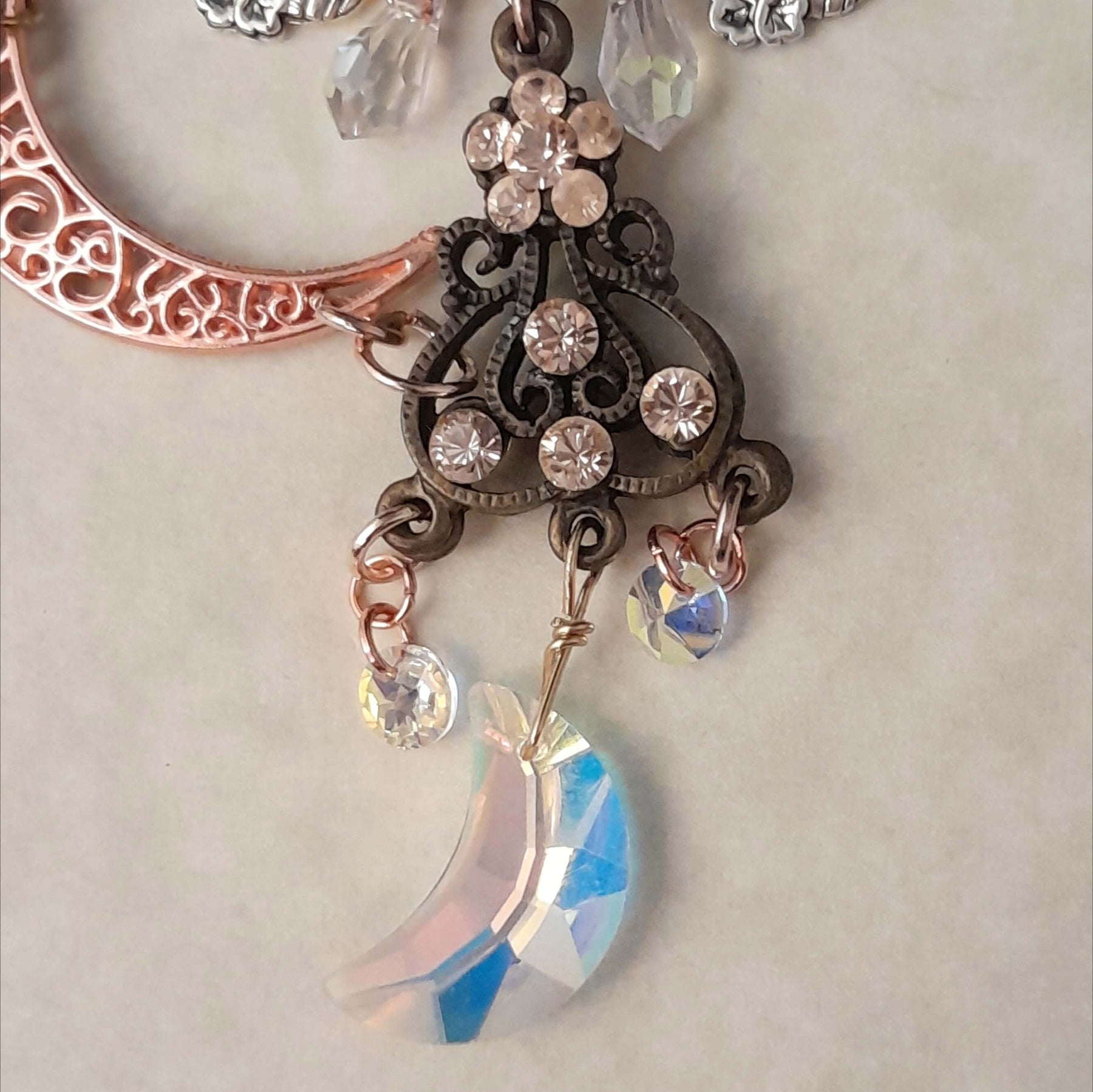 Crystal Moon Fairy Necklace