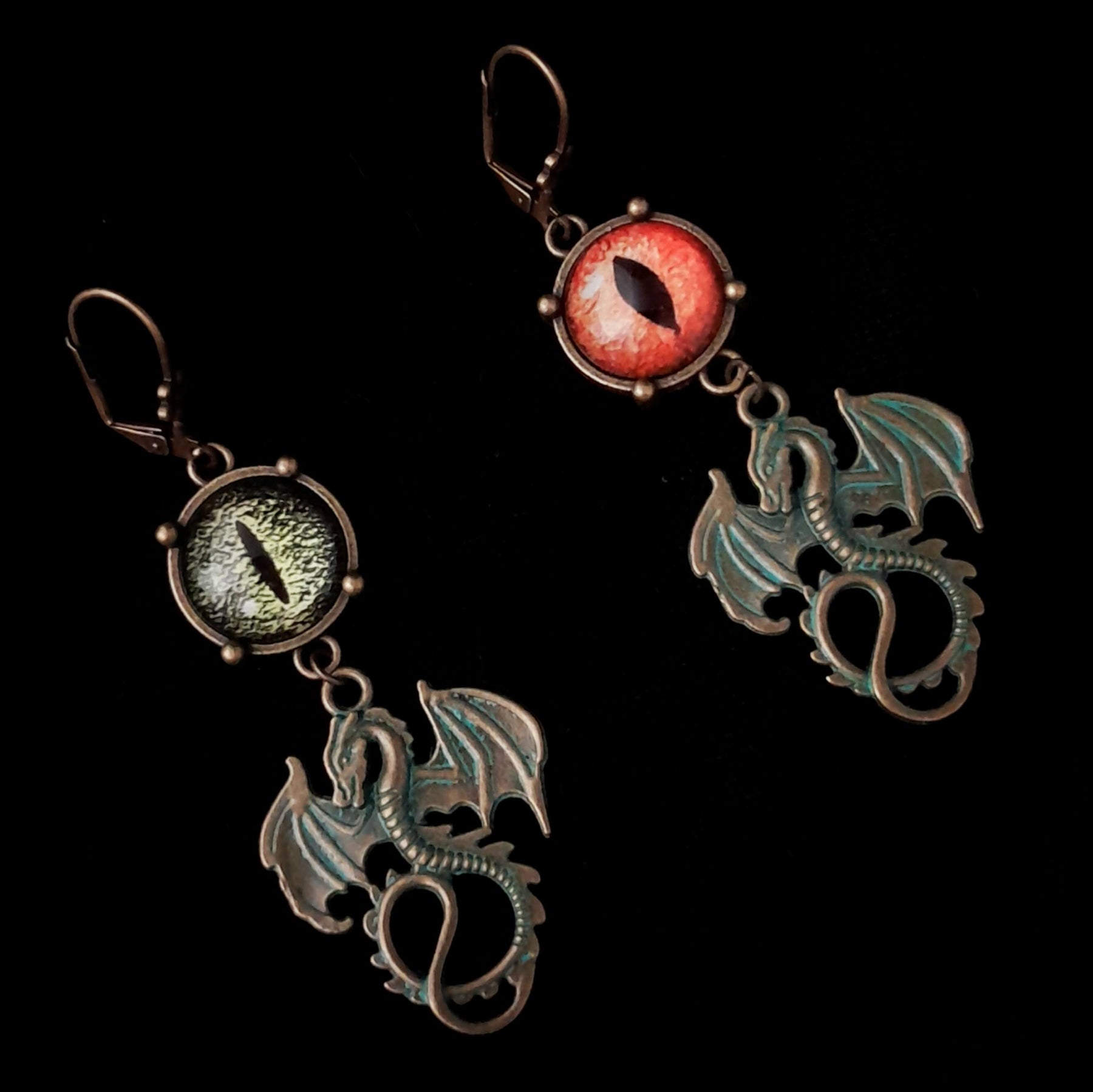 Dragon Eye Fantasy Dangle Earrings