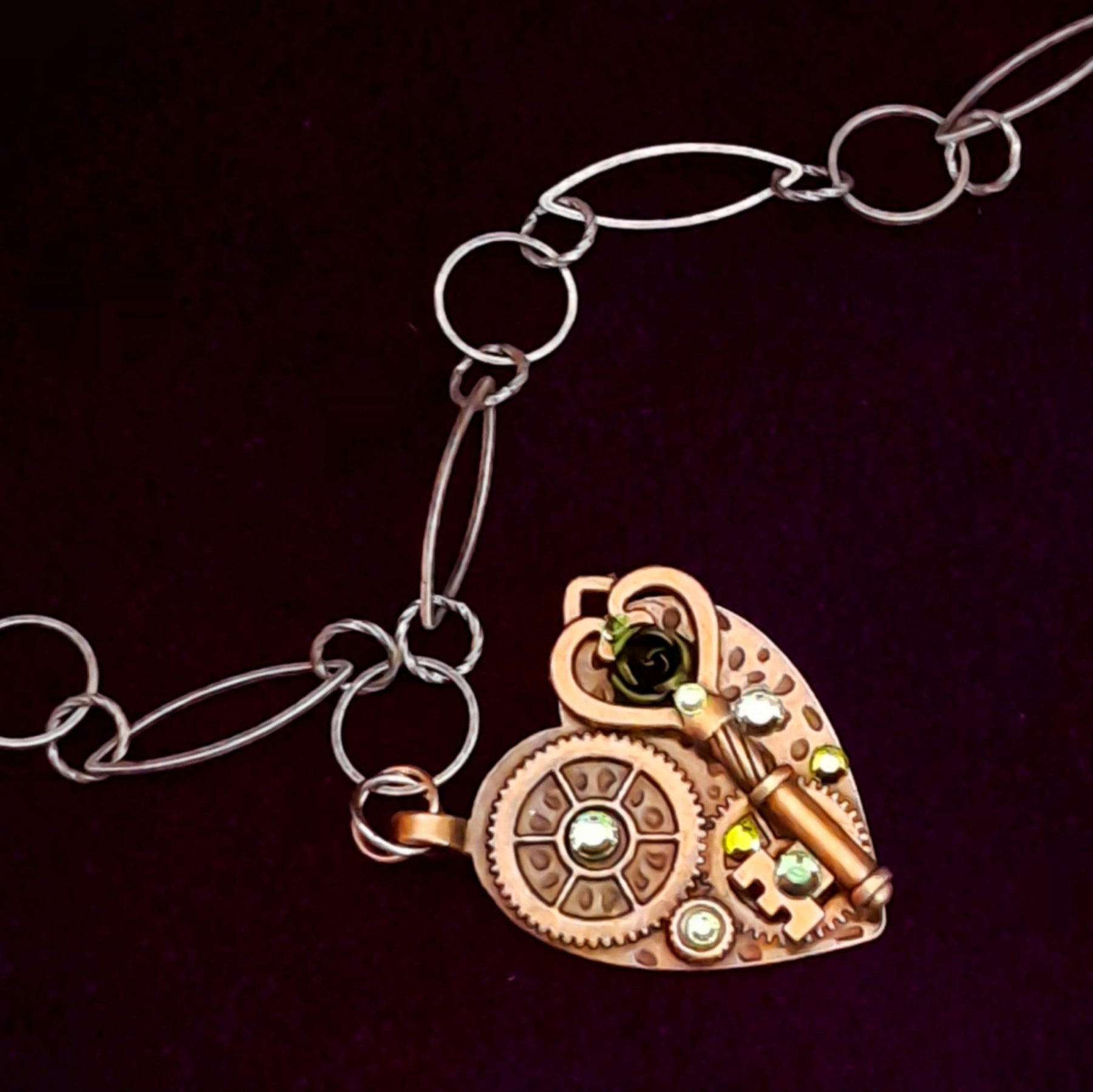 Green Heart Necklace
