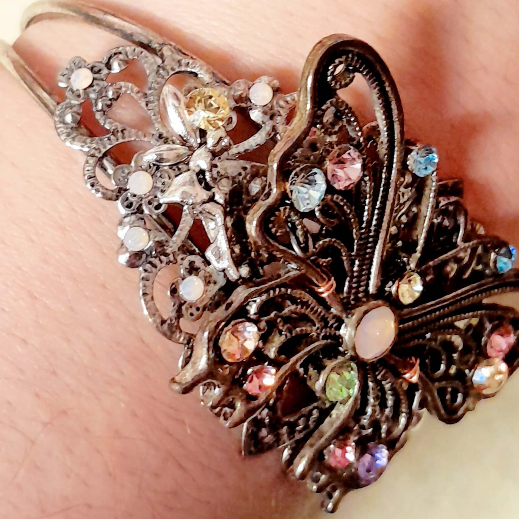 Butterfly Bracelet Adjustable Cuff Magical Fairy