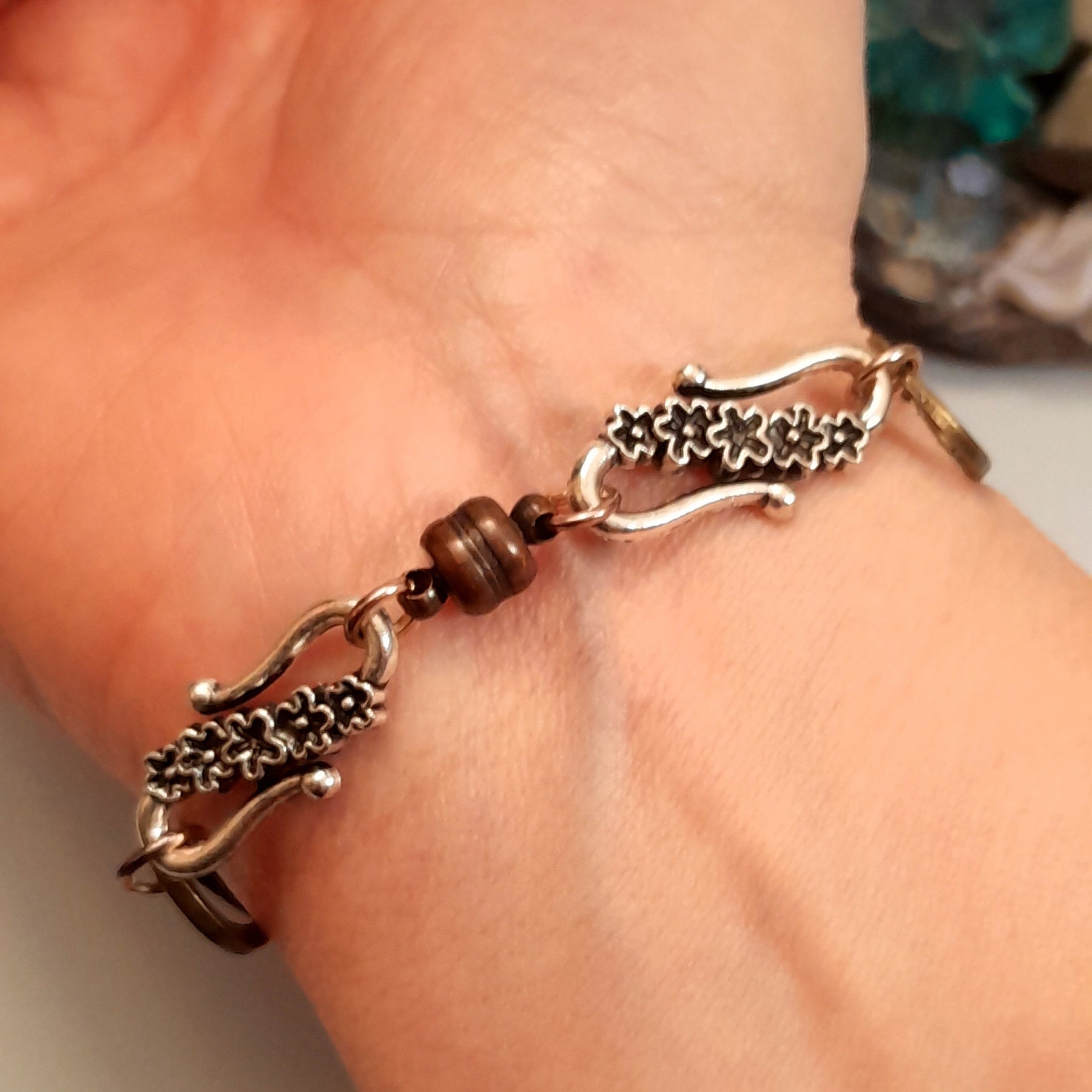 Crystal Hearts Bracelet Mom Gift