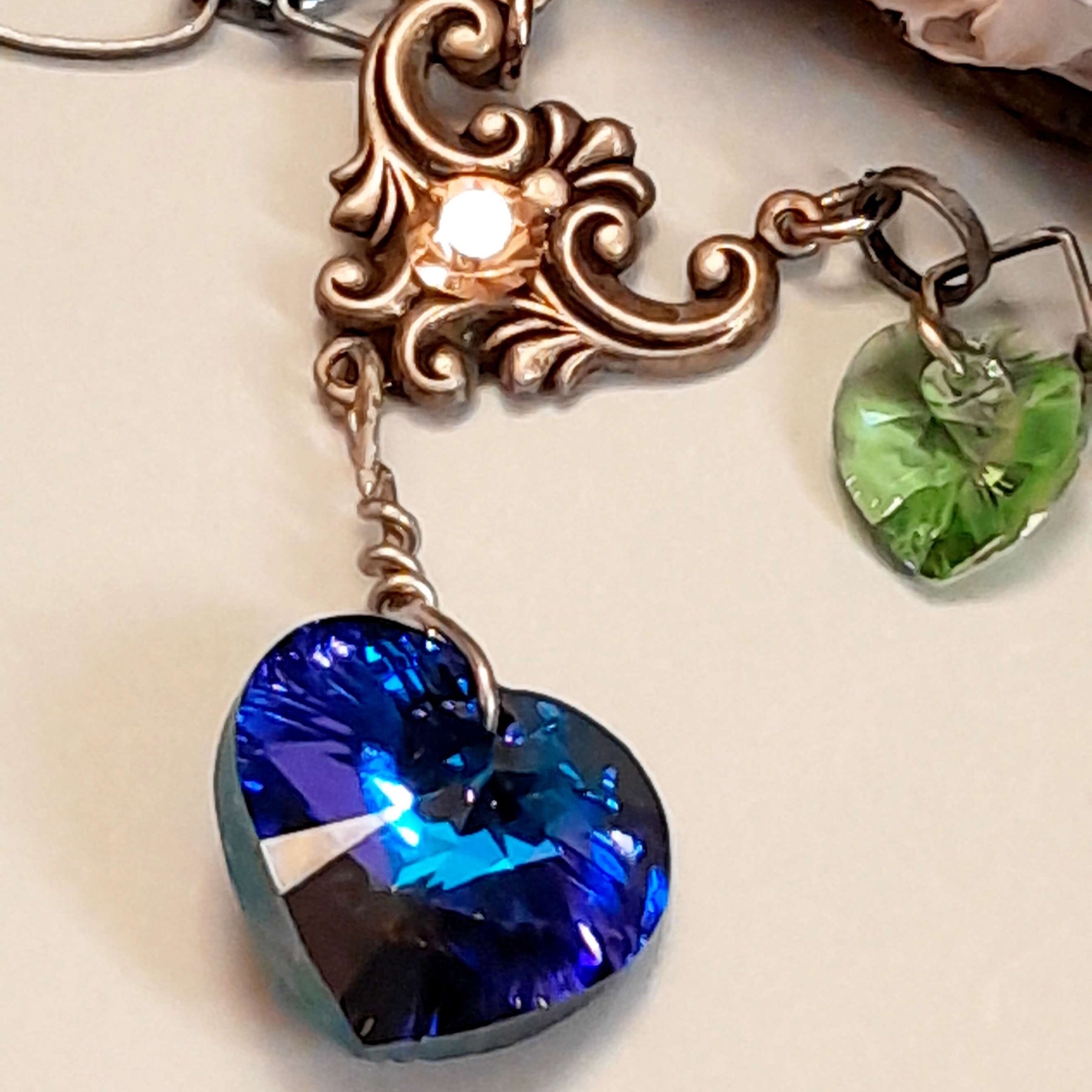 Multicolor Hearts Love Necklace