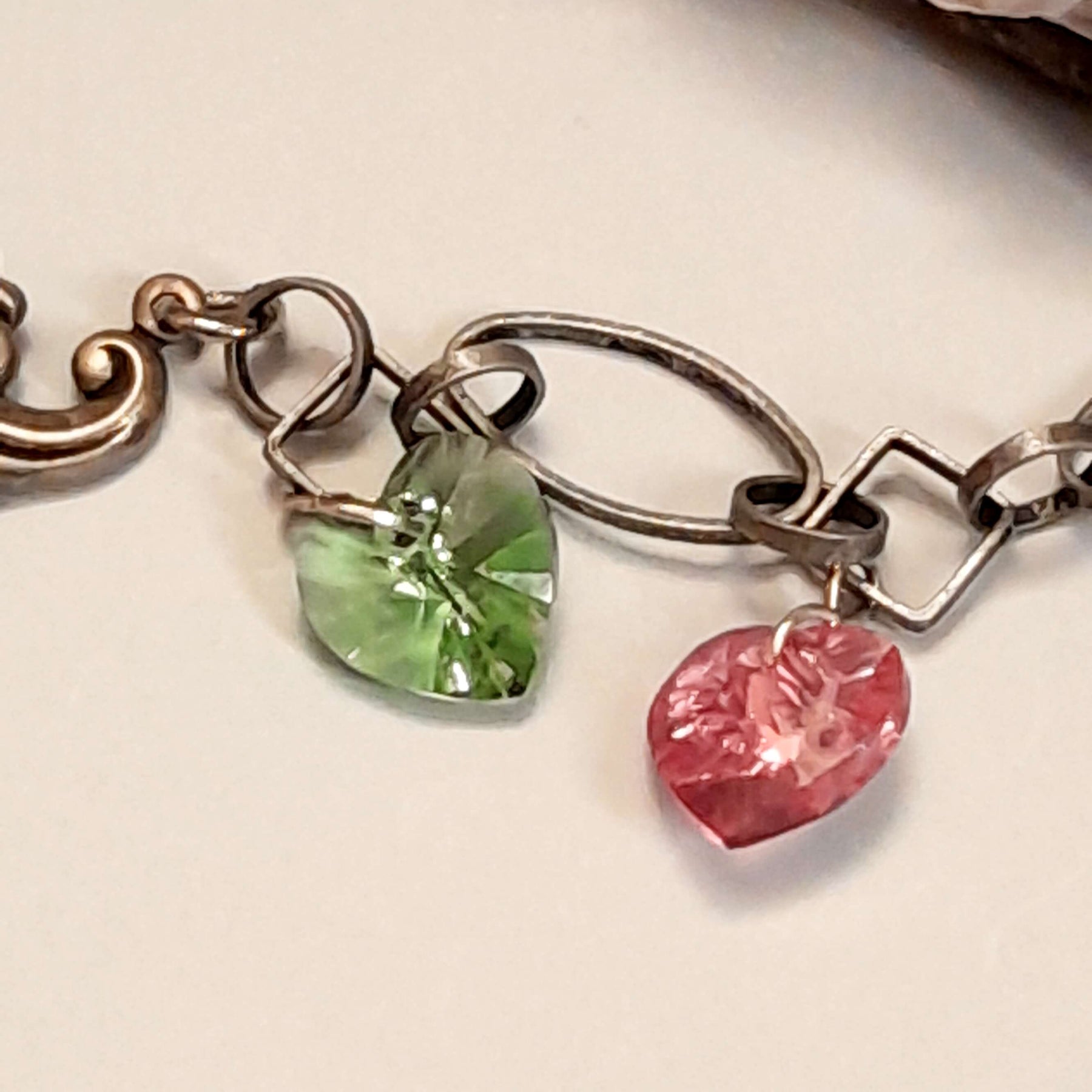 Multicolor Hearts Love Necklace
