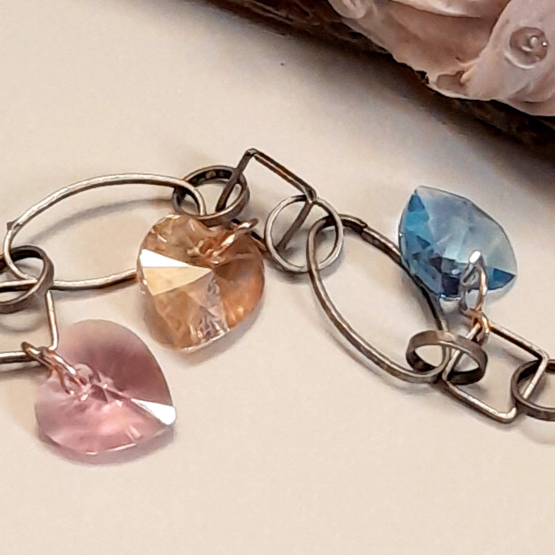 Multicolor Hearts Love Necklace