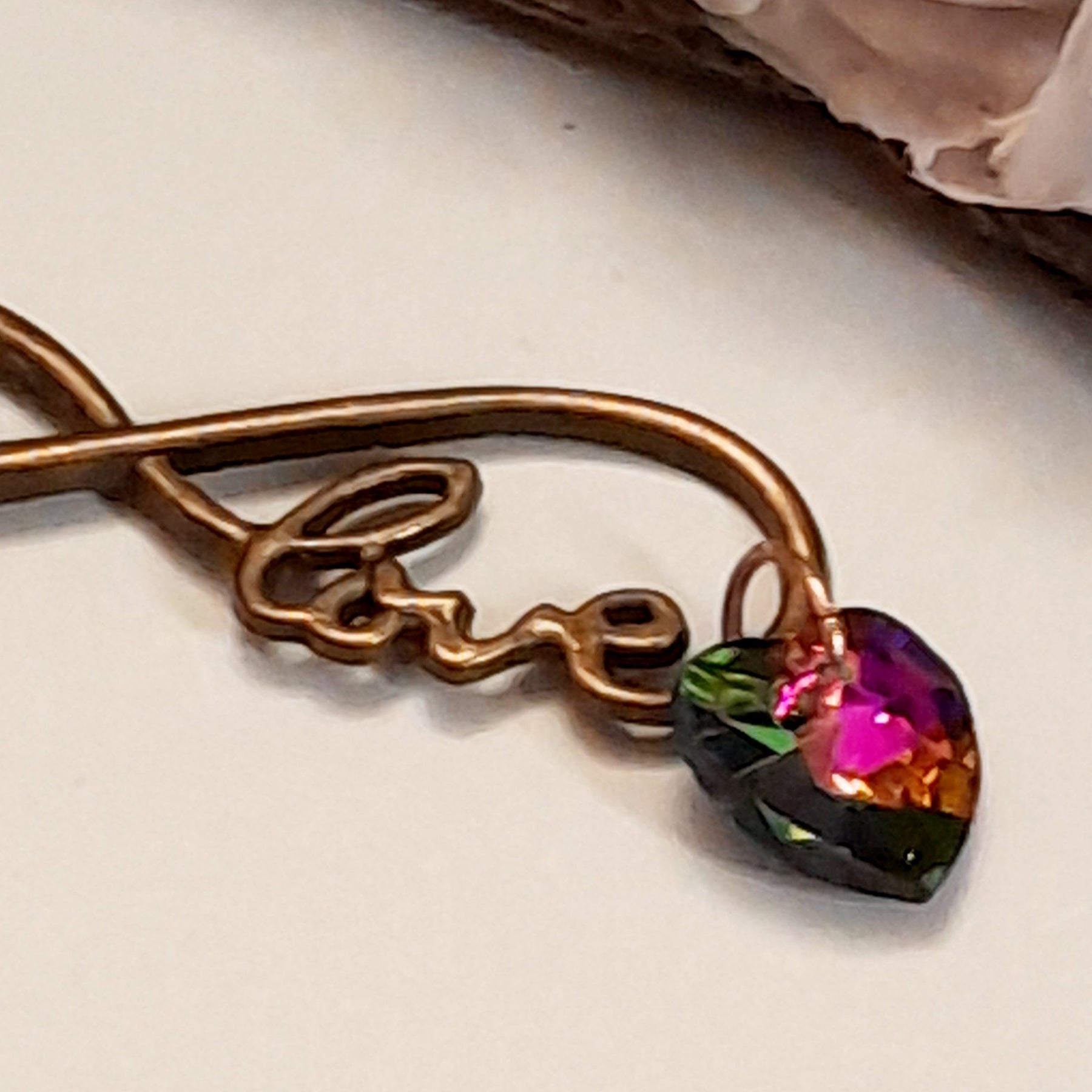 Eternity Crystal Heart Earrings