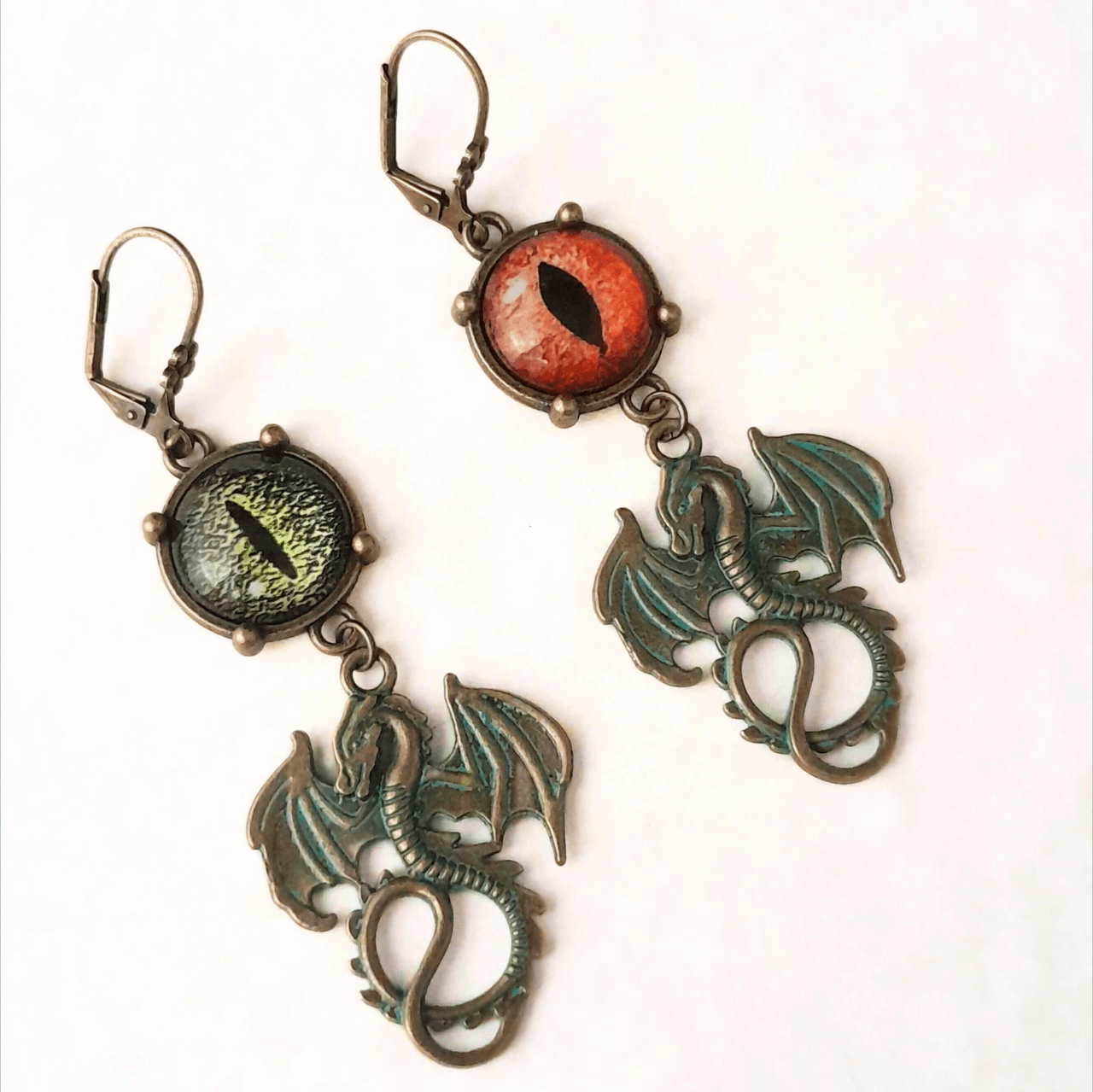 Dragon Eye Fantasy Dangle Earrings
