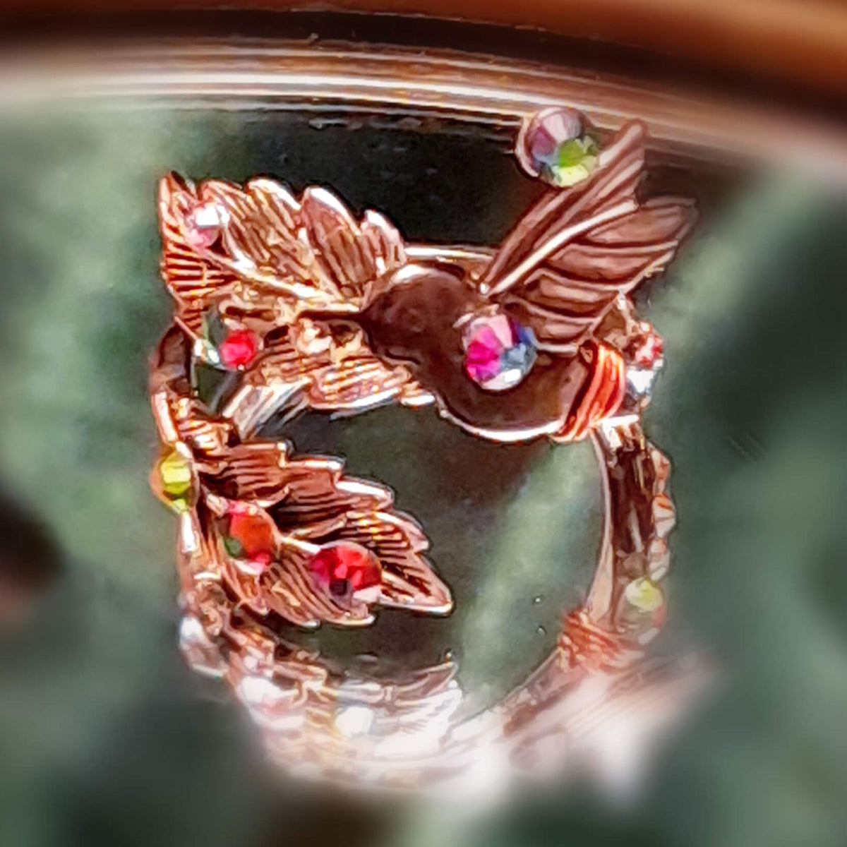 Hummingbird Nature Adjustable Ring