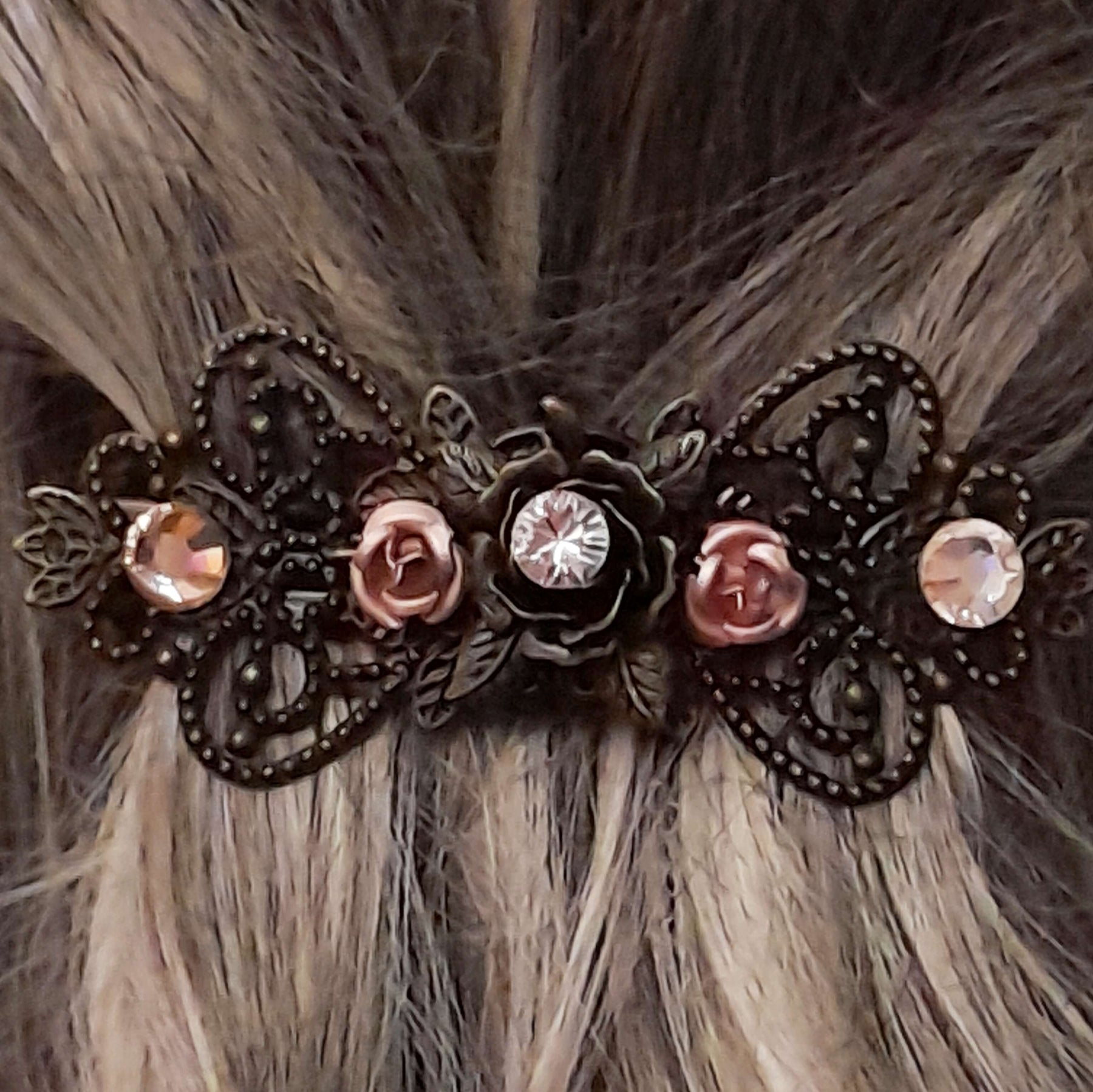 Victorian Style Flower Hairclip Barrette