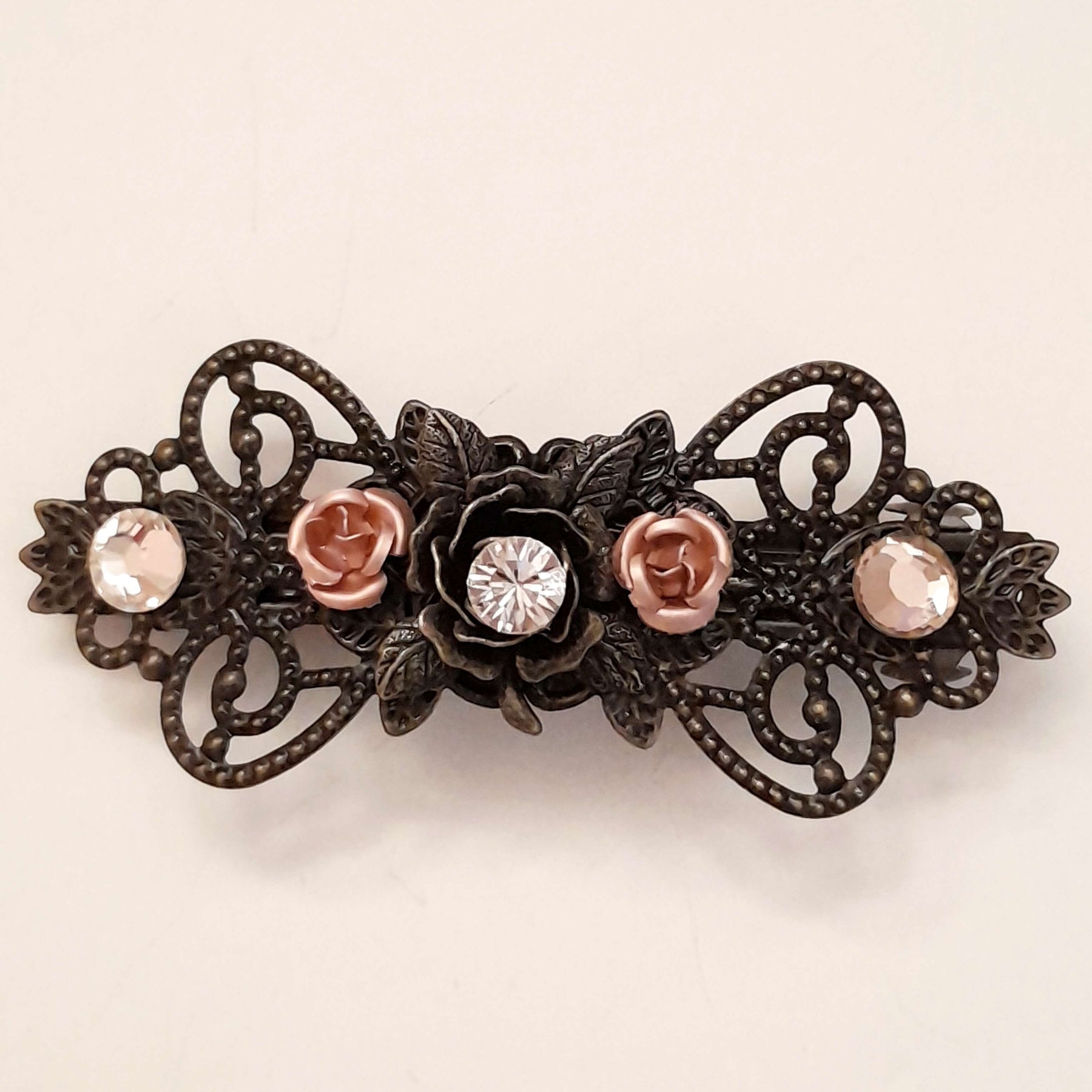 Victorian Style Flower Hairclip Barrette
