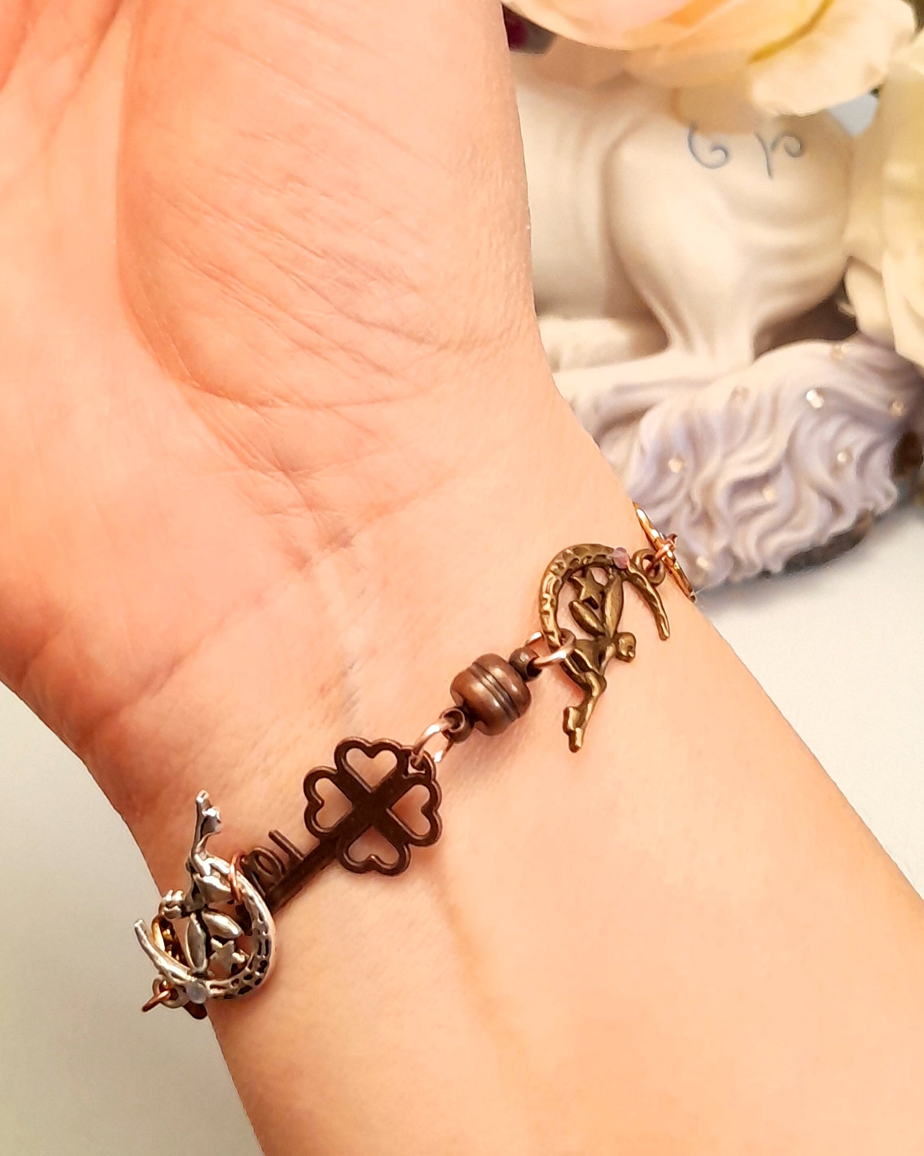 Moon Fairy Flower Hand Chain