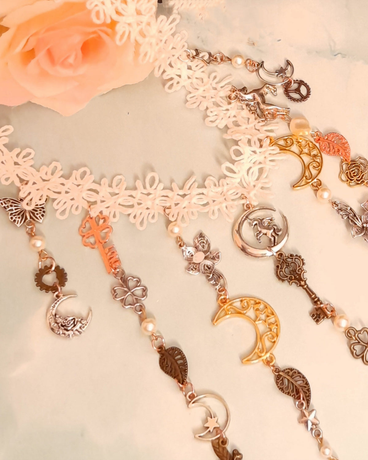 Unique Bridal Necklace | Celestial Boho Wedding Jewelry