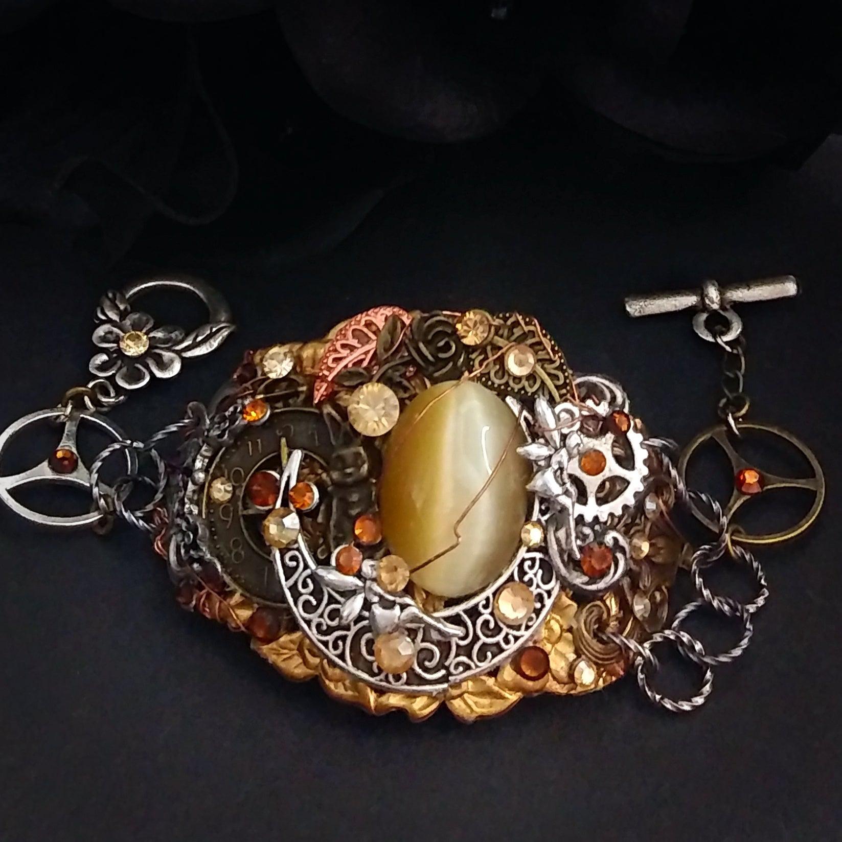 fairy moon fantasy statement bracelet