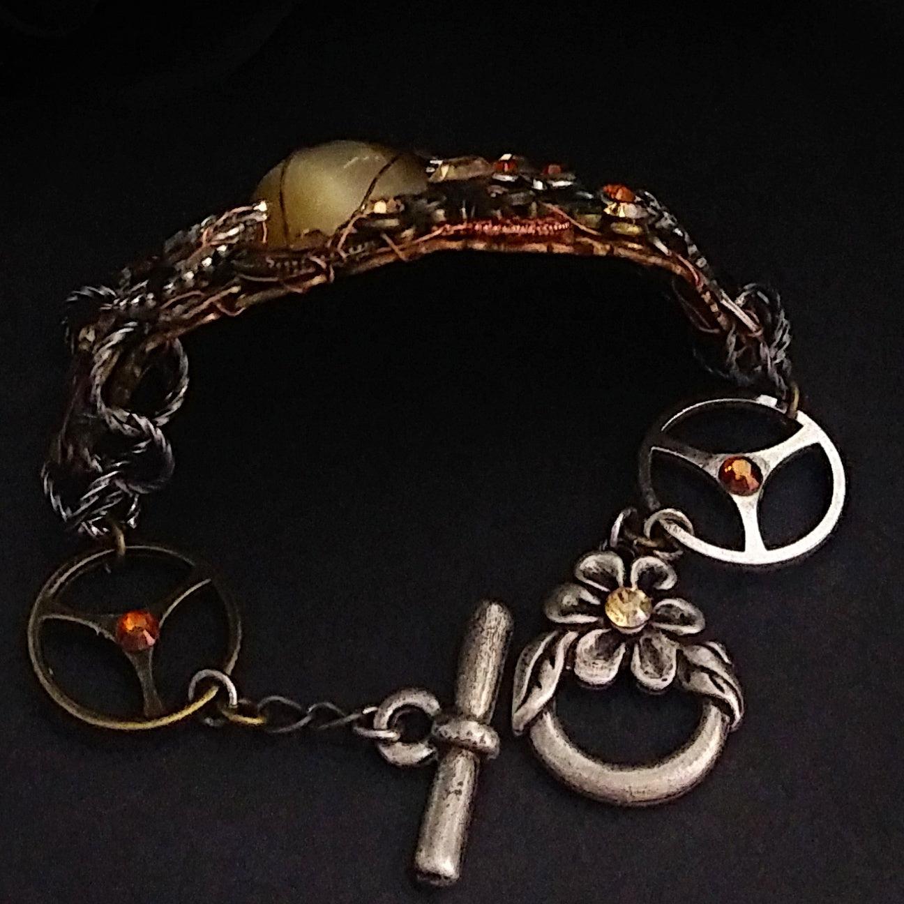 gold tone fantasy bracelet