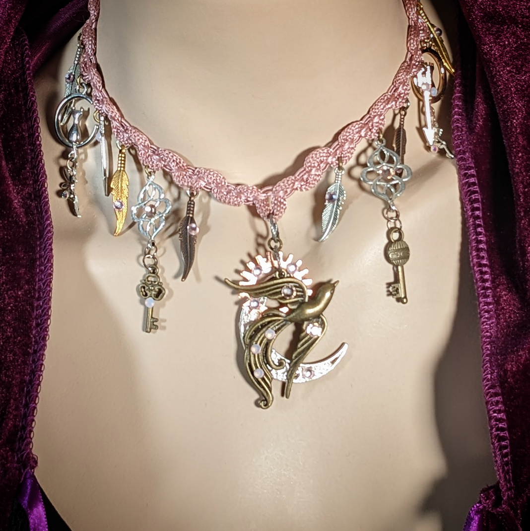 Fantasy Boho Necklace - Phoenix Rising