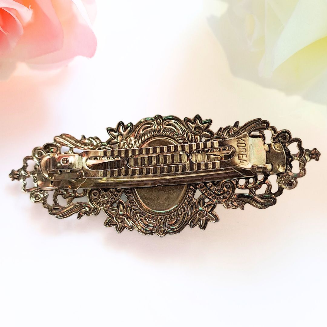 Amethyst Victorian Style Hair Clip