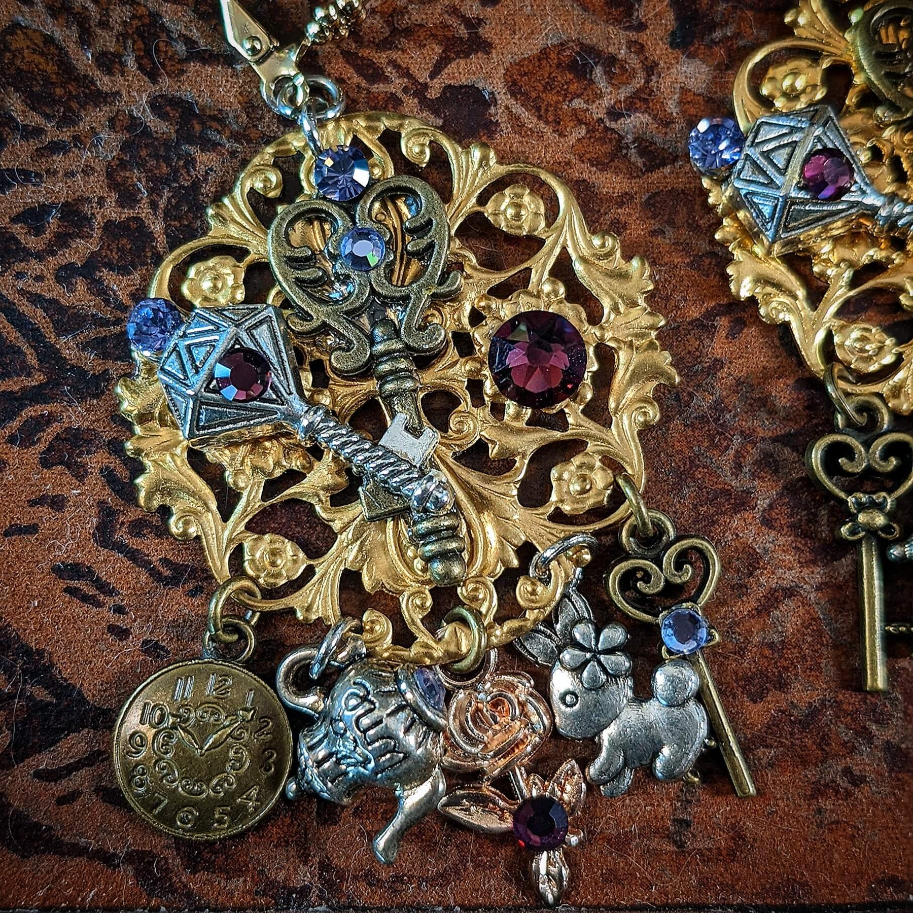 white rabbit alice in wonderland earrings