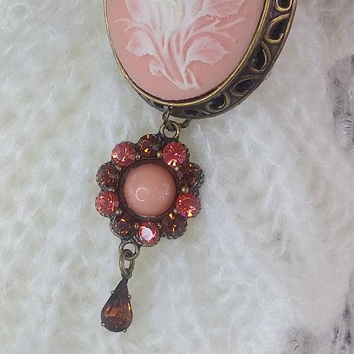 Vintage Style Cameo Brooch Pin
